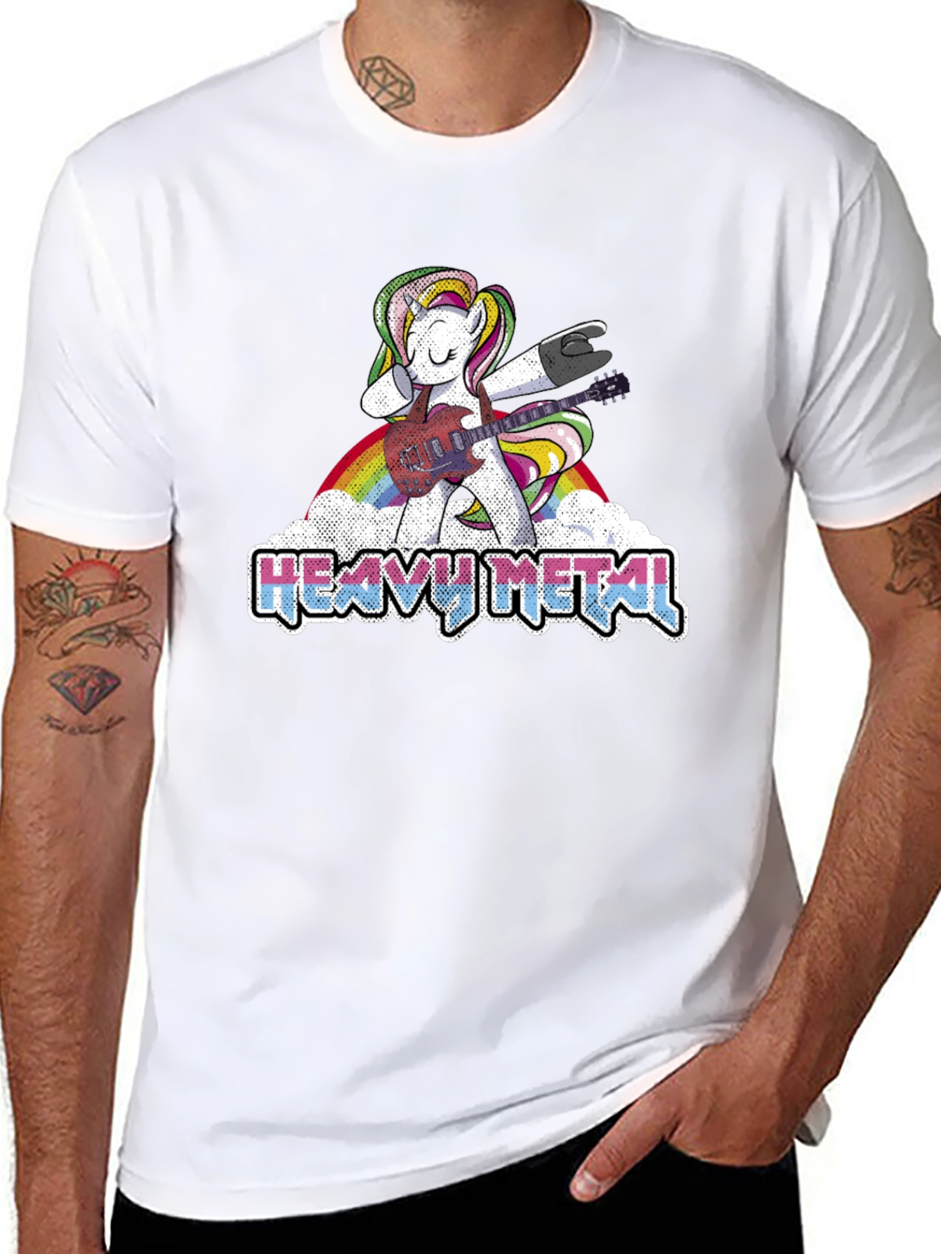 Heavy Metal Unicorn Graphic T-Shirt