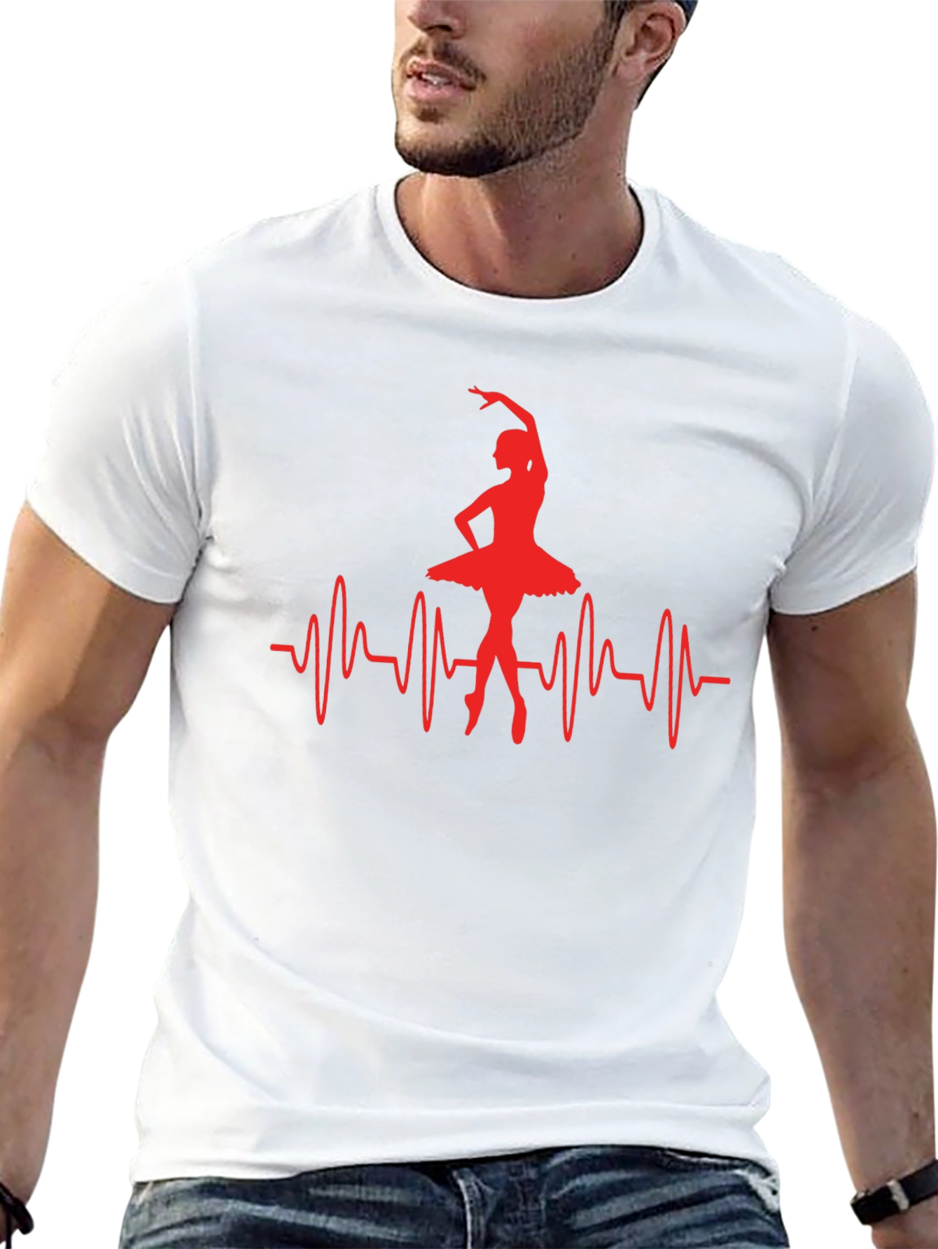 Ballerina Heartbeat Graphic Tee