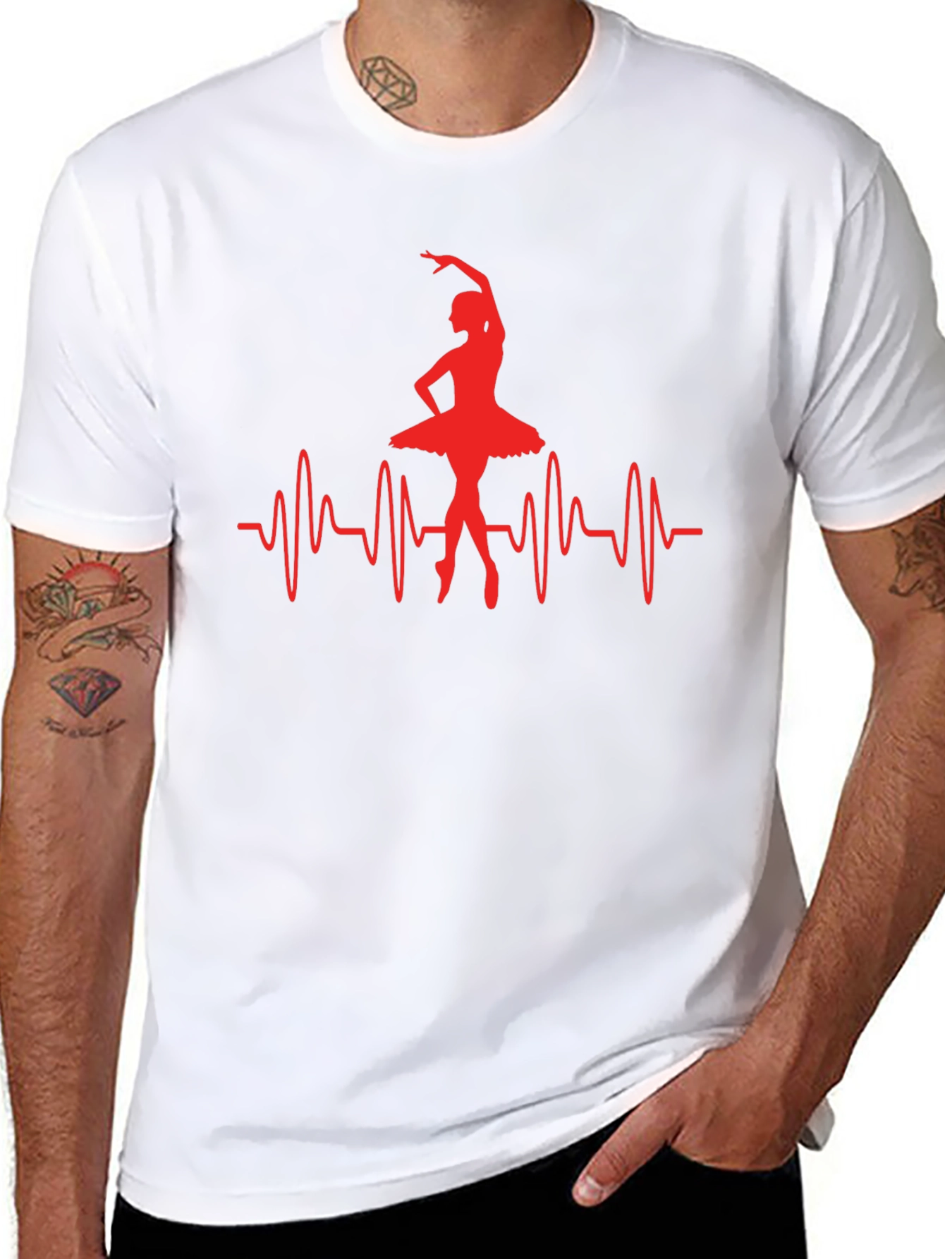 Ballerina Heartbeat Graphic Tee