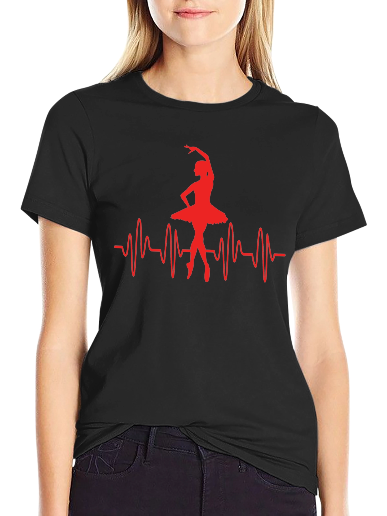 Ballerina Heartbeat Graphic Tee