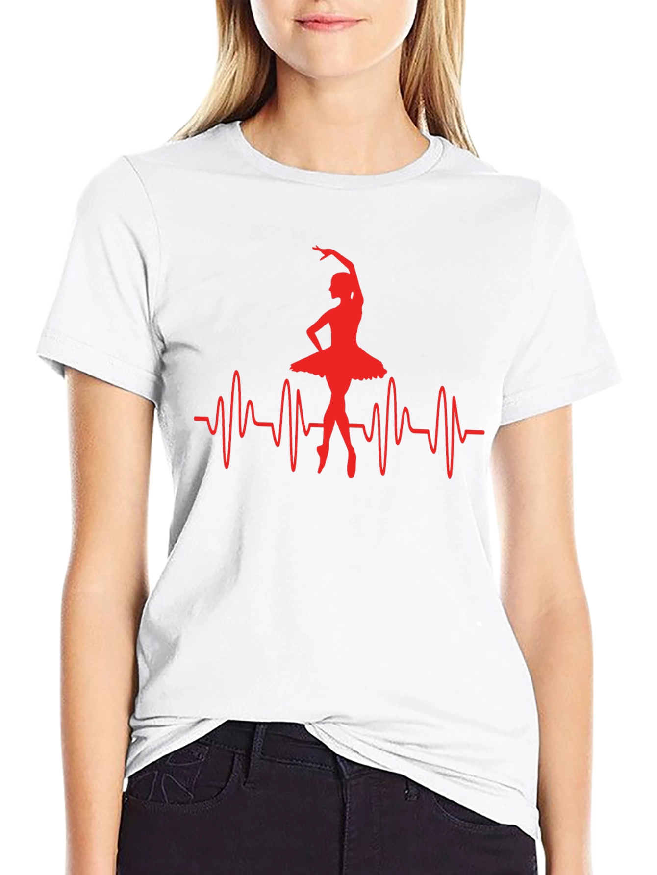Ballerina Heartbeat Graphic Tee