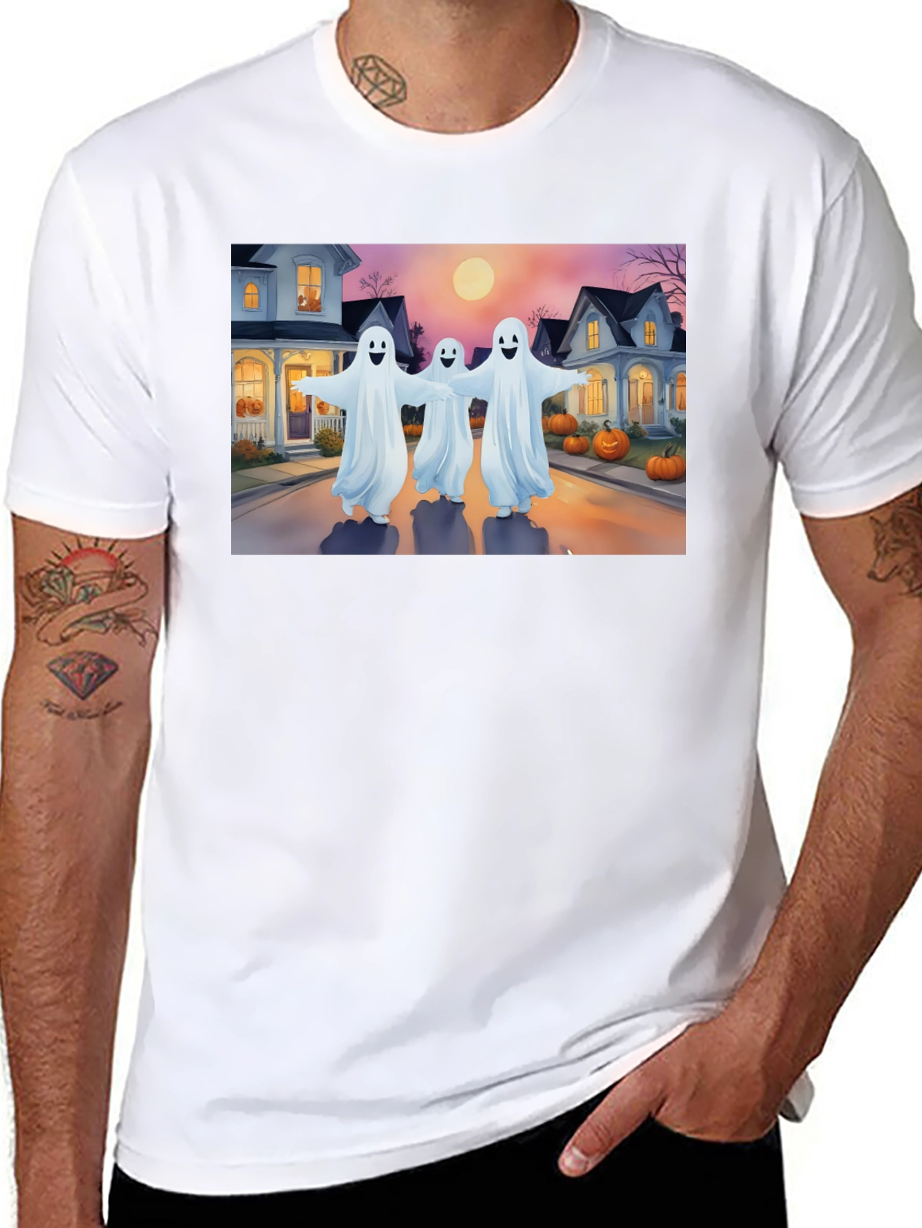 Ghostly Halloween T-Shirt