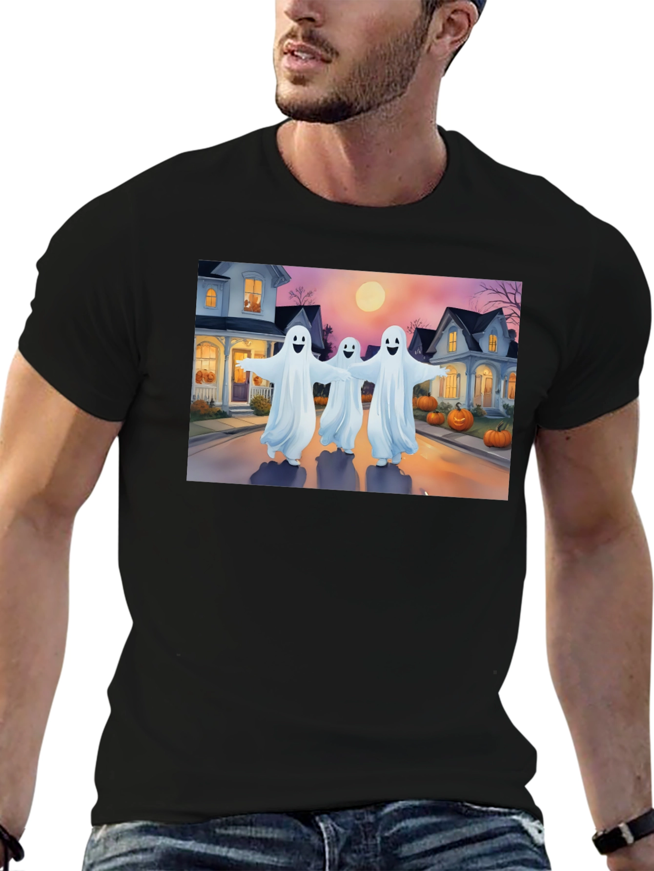 Ghostly Halloween T-Shirt