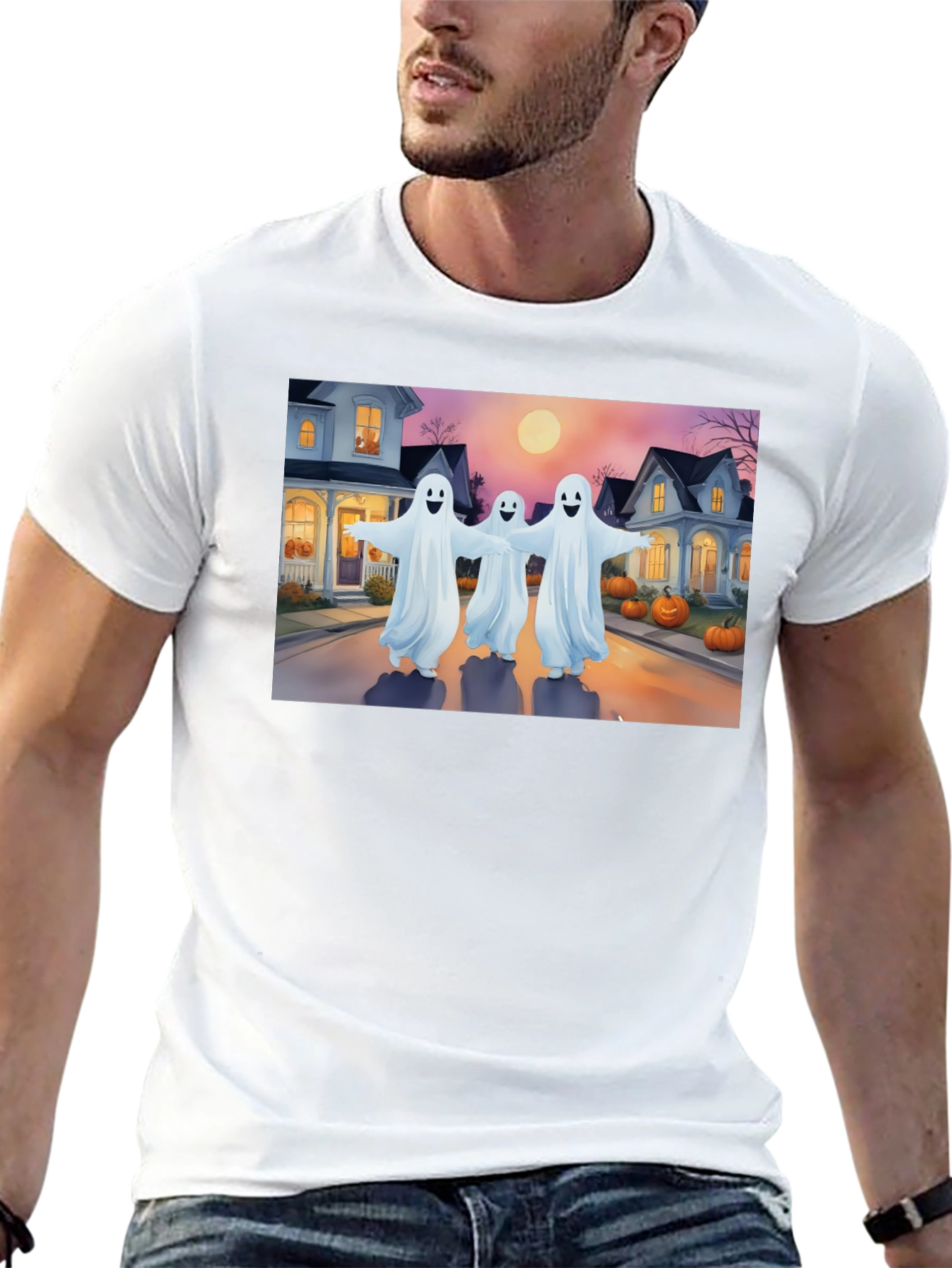 Ghostly Halloween T-Shirt