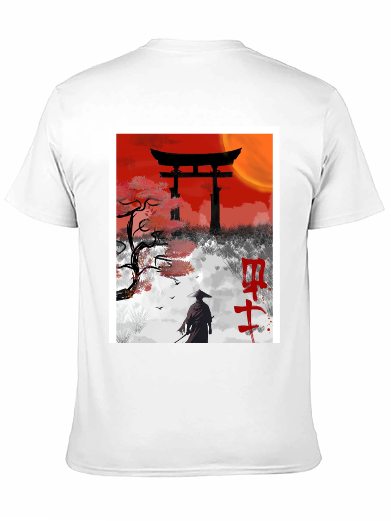 Samurai Silhouette Graphic Tee