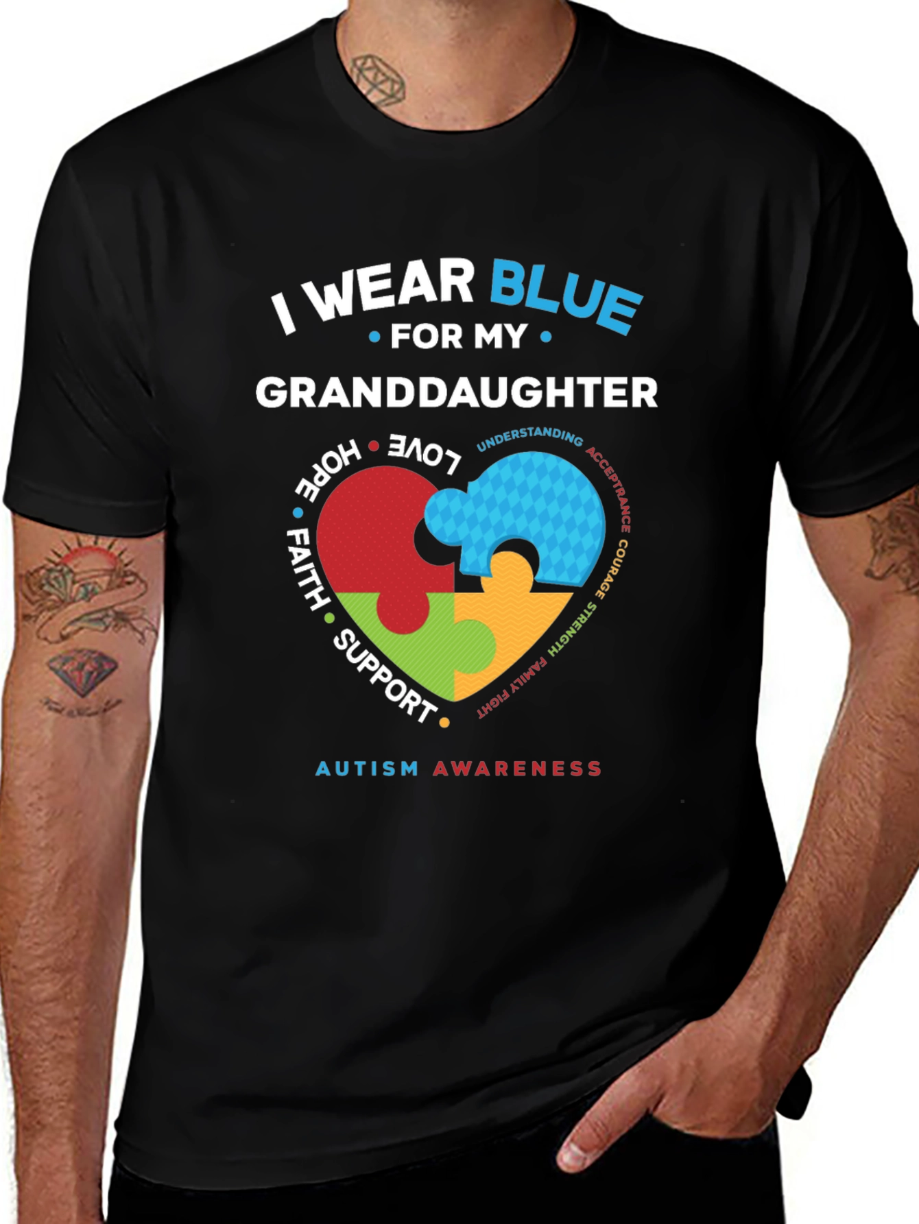 Autism Awareness Granddaughter T-Shirt