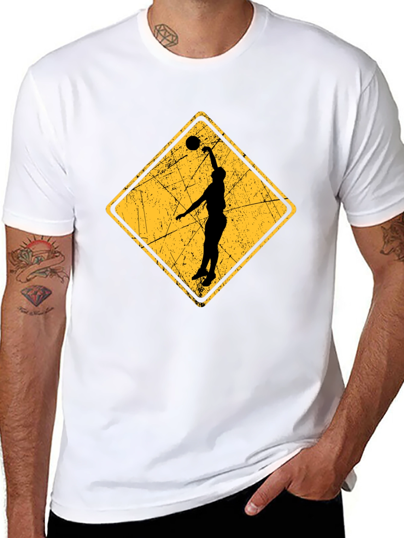 Basketball Hazard Graphic Tee