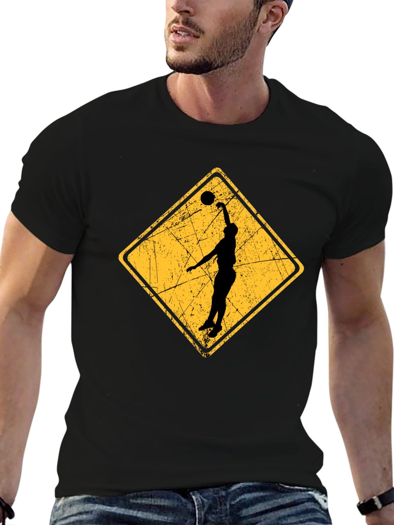 Basketball Hazard Graphic Tee