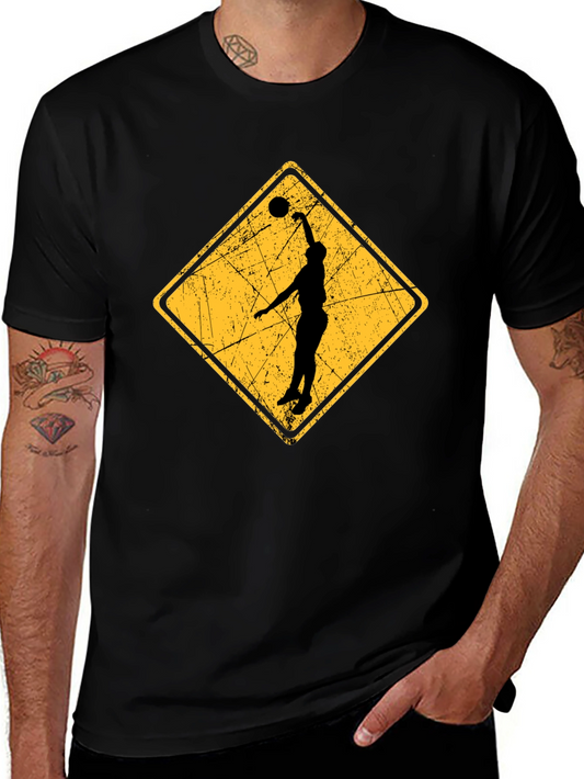 Basketball Hazard Graphic Tee