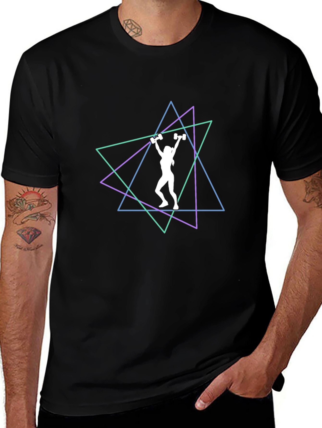 Geometric Workout T-Shirt