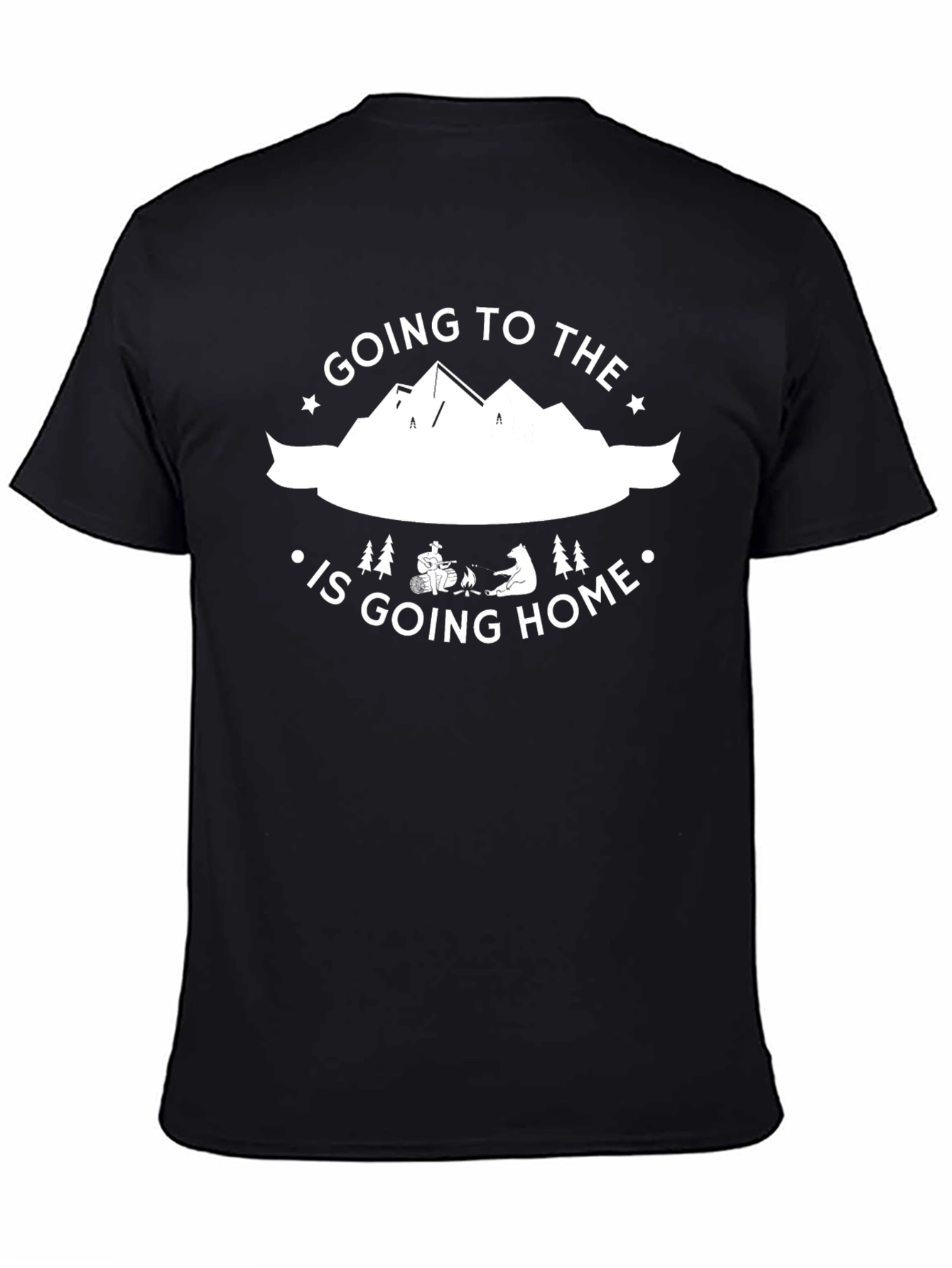 Going to the Mountains Black T-Shirt