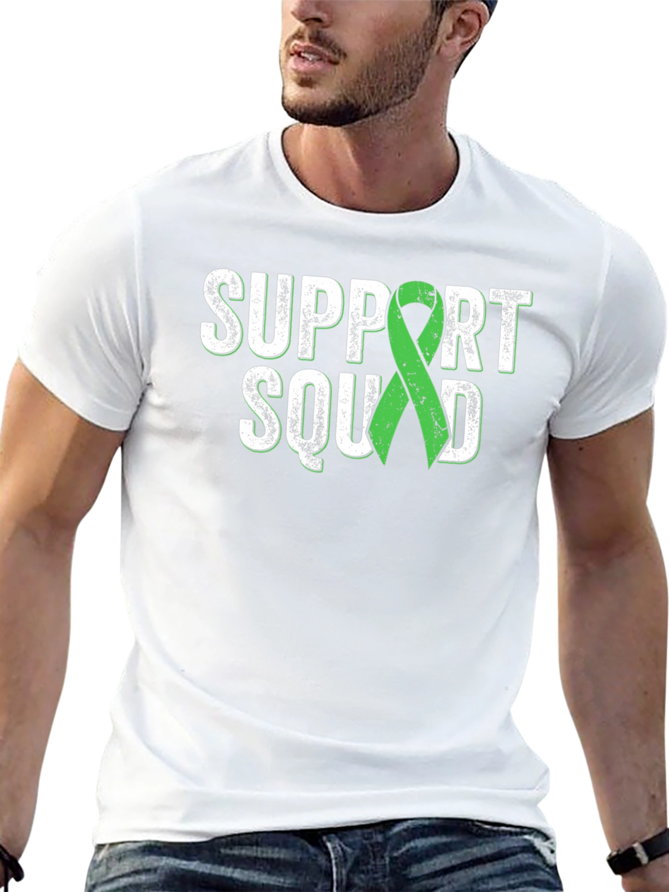 Support Squad T-Shirt - Green Ribbon