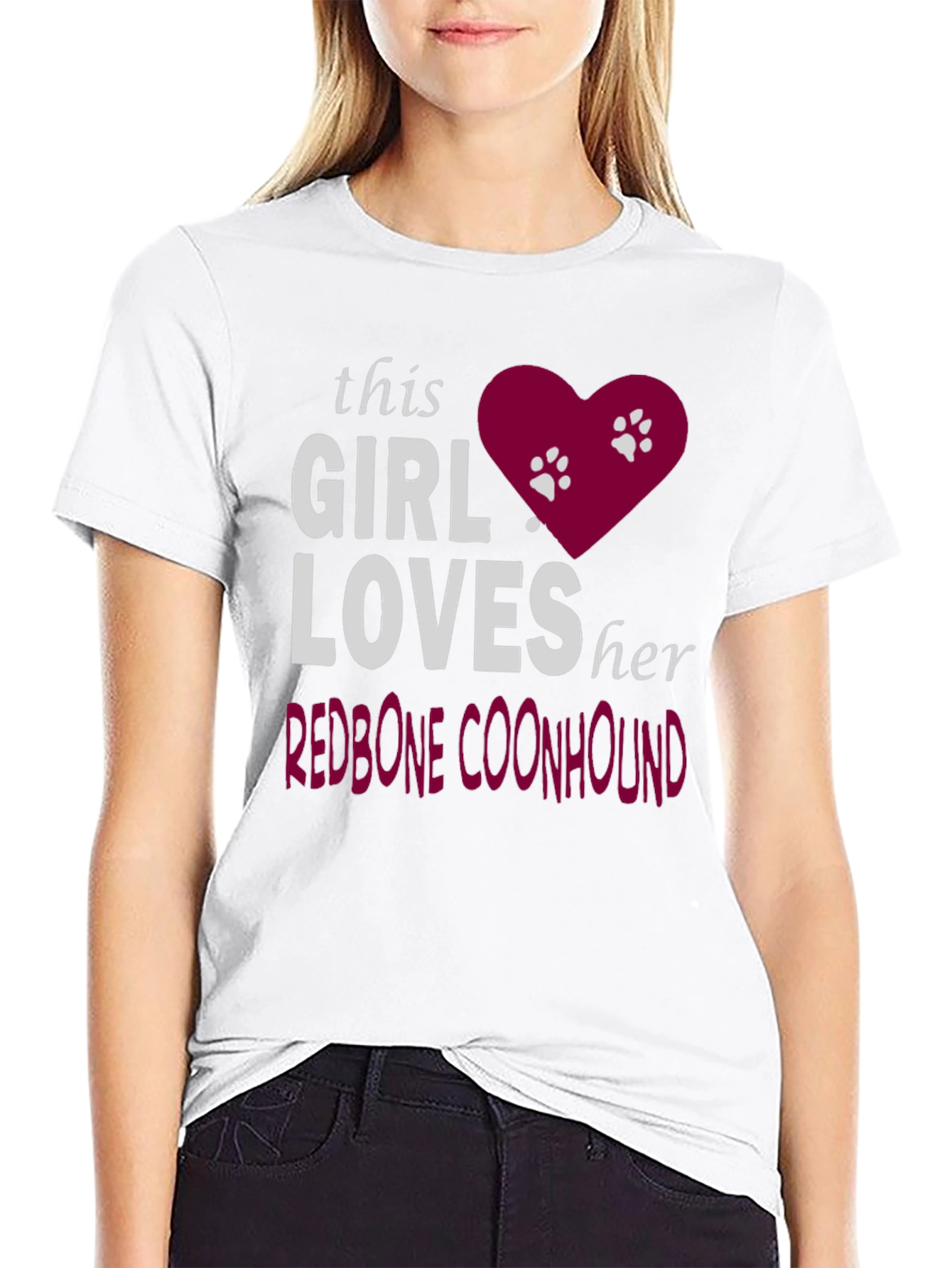 Girl Loves Her Redbone Coonhound T-Shirt