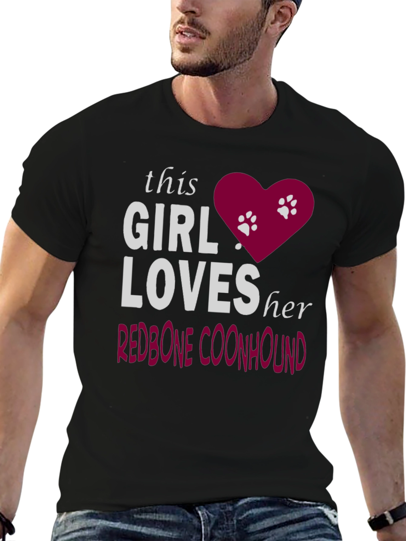 Girl Loves Her Redbone Coonhound T-Shirt