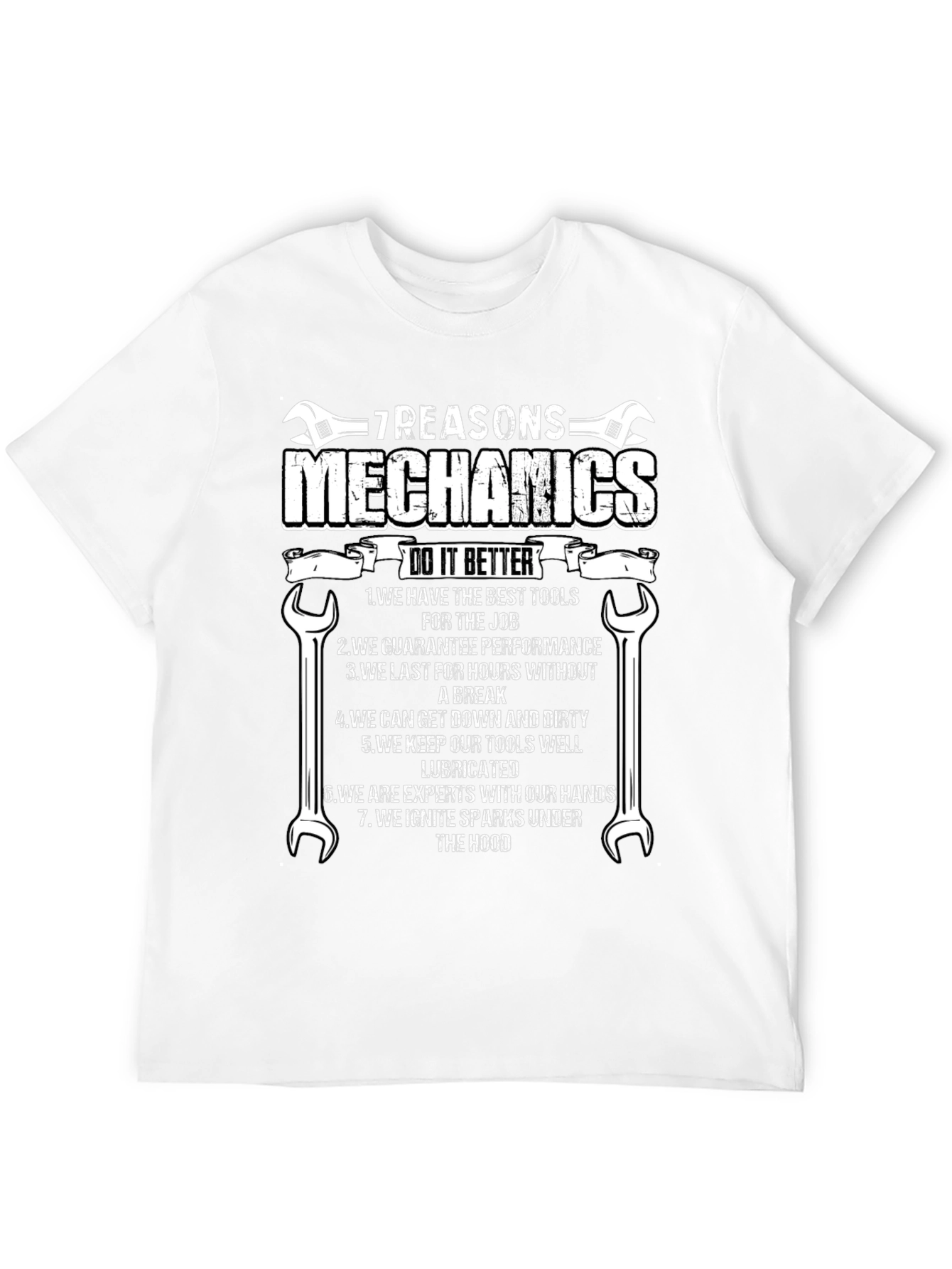 7 Reasons Mechanics T-Shirt - Humorous Mechanic Gift