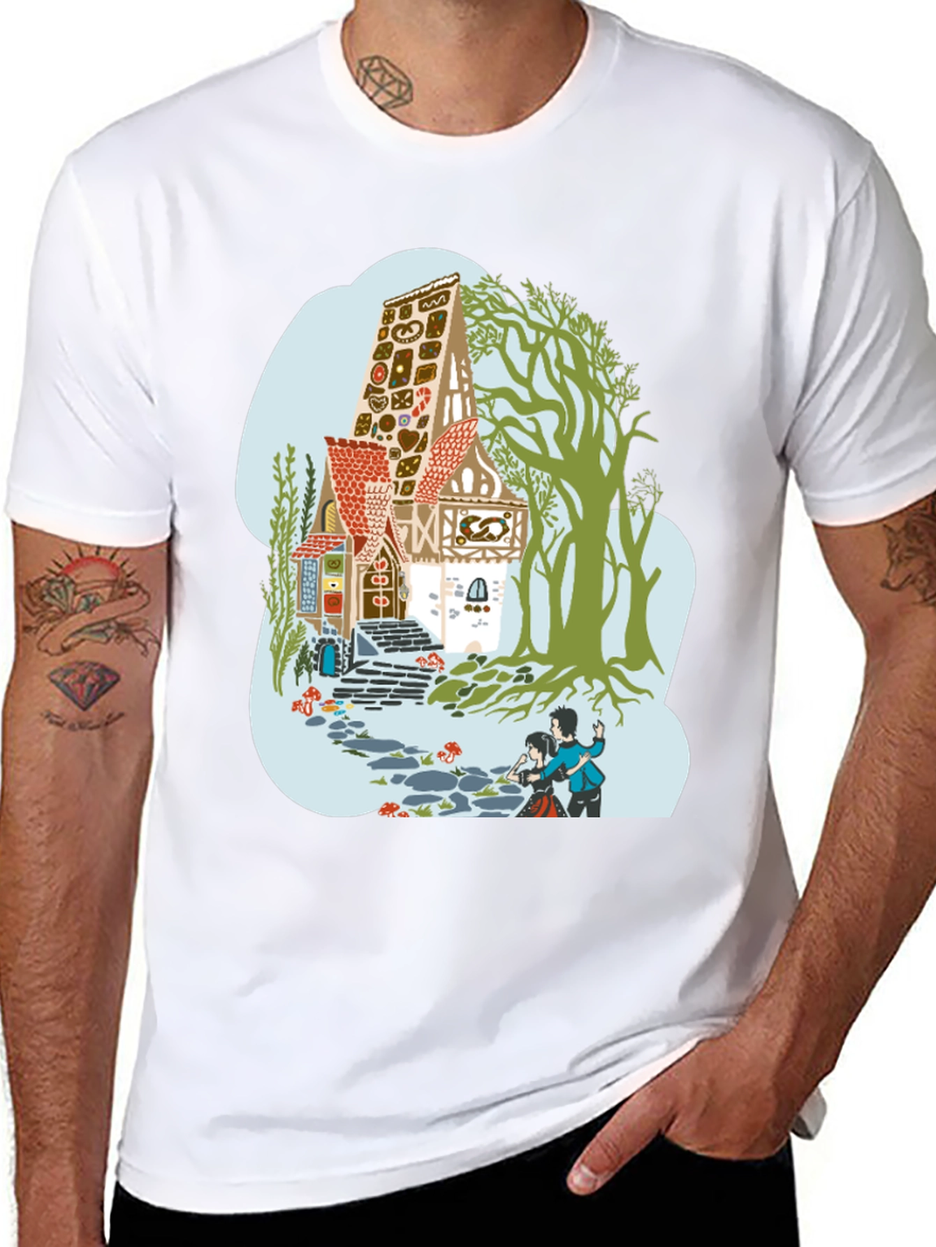 Hansel & Gretel T-Shirt - Classic Fairy Tale Tee