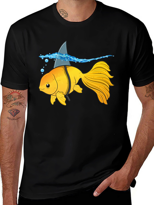Goldfish Shark Fin Humor T-Shirt