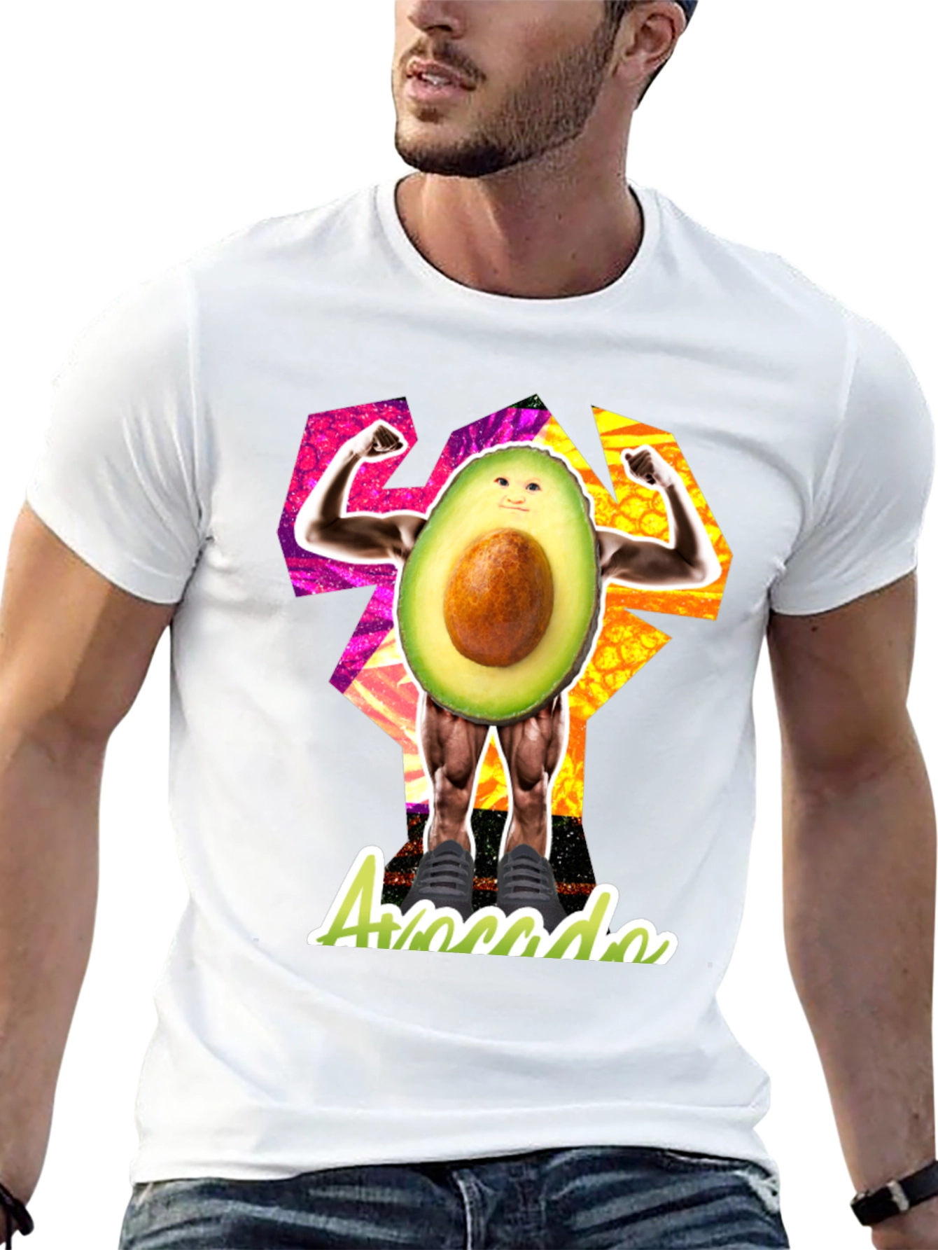 Avocado Gym Rat Graphic T-Shirt