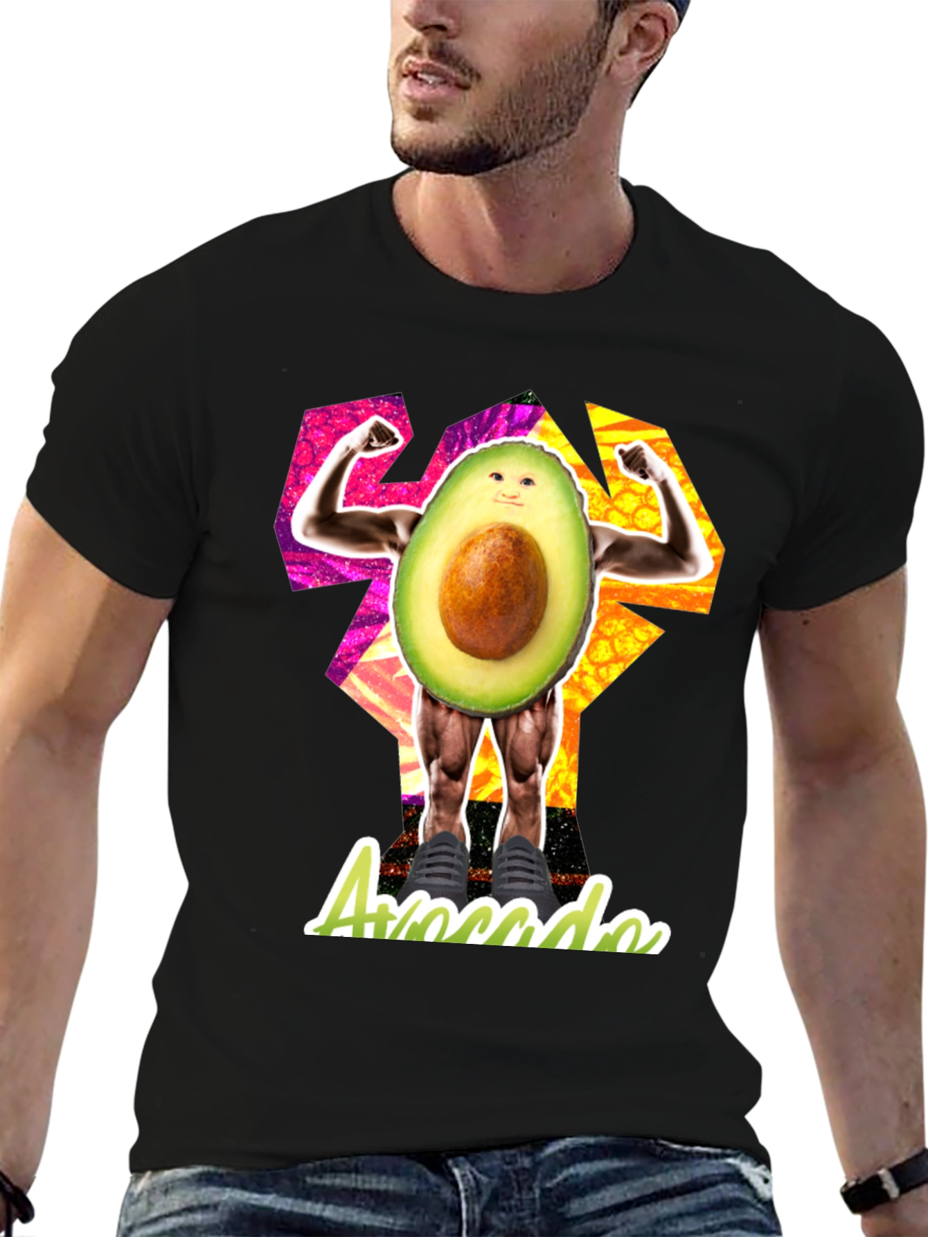 Avocado Gym Rat Graphic T-Shirt