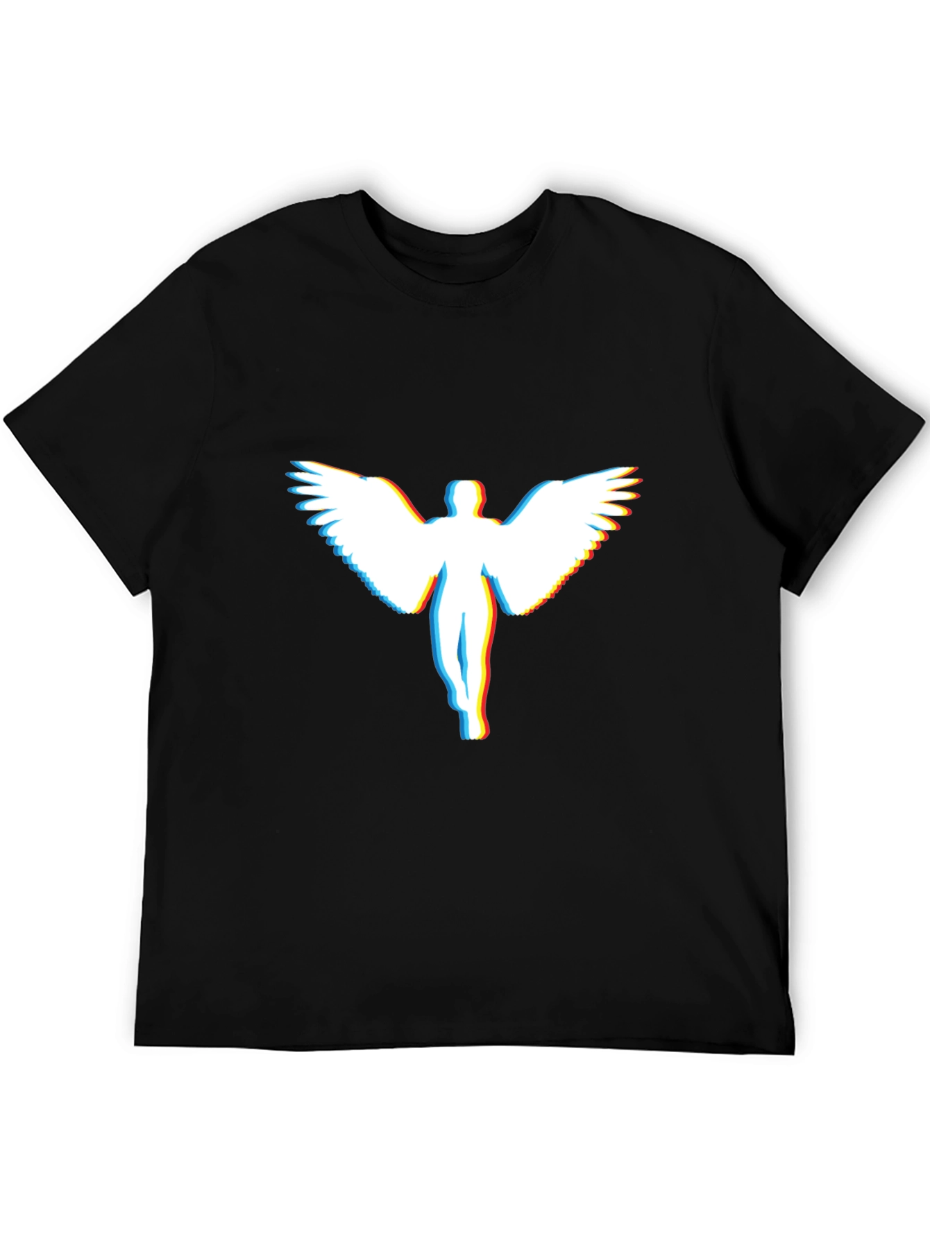 Angel Glitch Graphic T-Shirt - Modern Tee