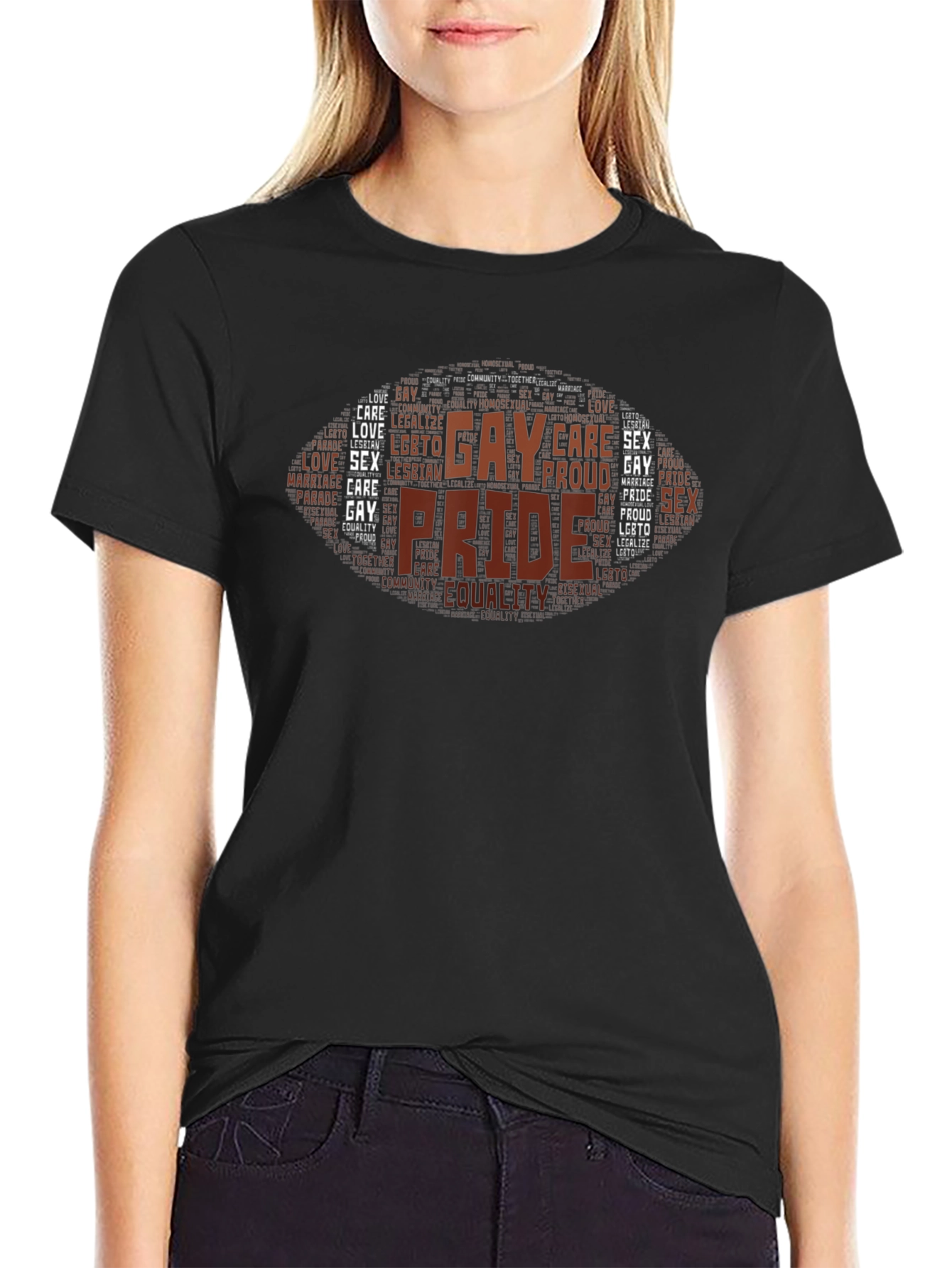 Gay Pride Word Art T-Shirt