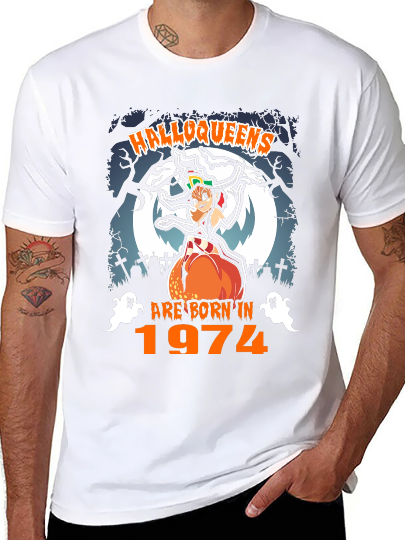 Halloqueens Born in 1974 Halloween T-Shirt