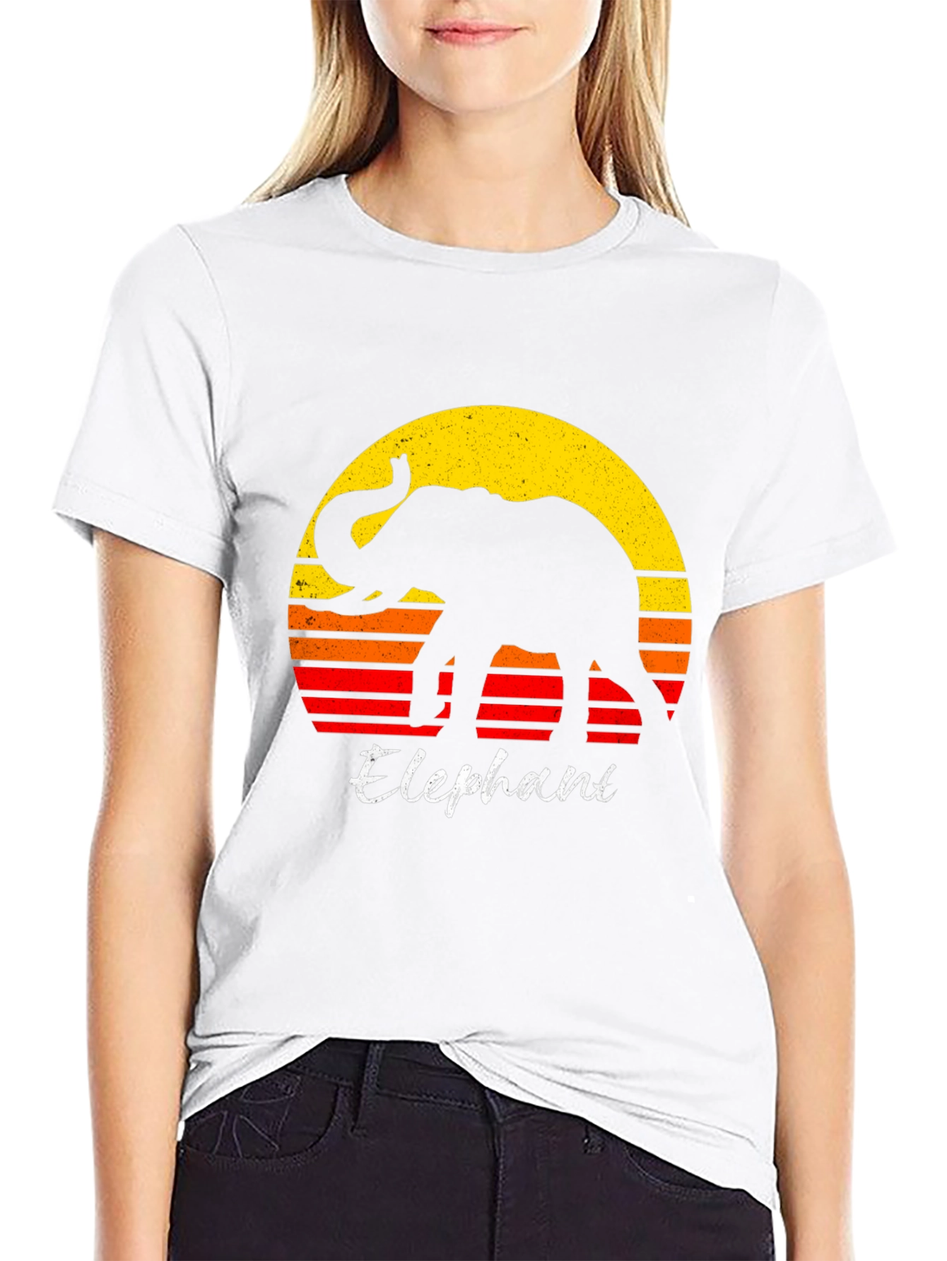 Retro Elephant Graphic Tee