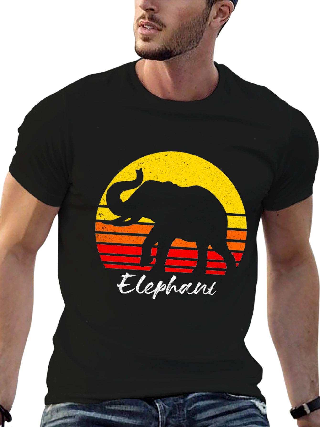 Retro Elephant Graphic Tee