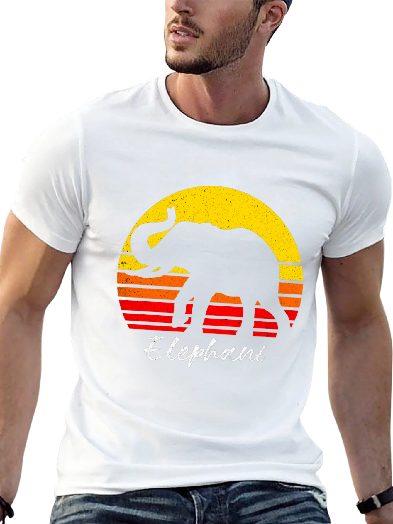 Retro Elephant Graphic Tee
