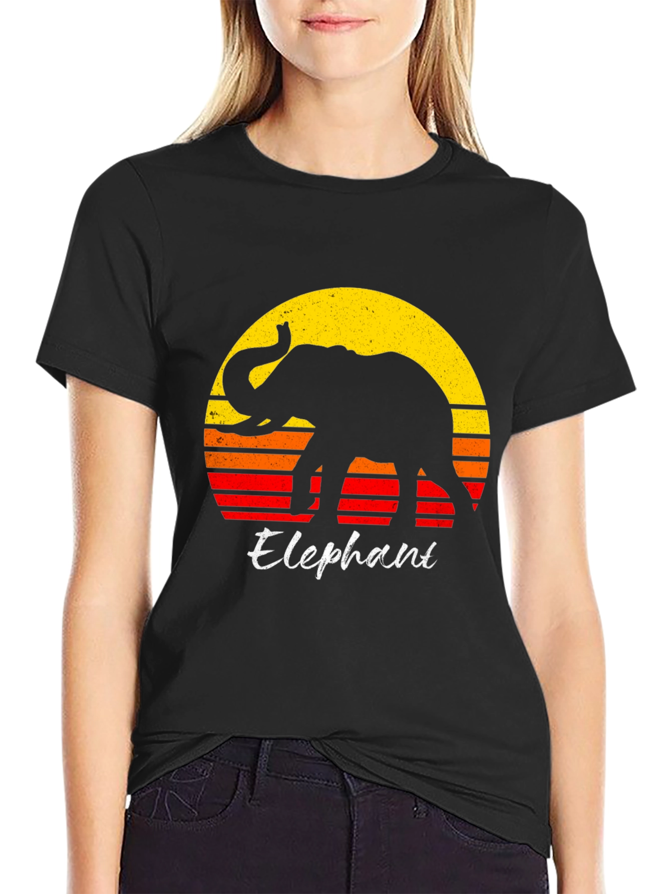 Retro Elephant Graphic Tee