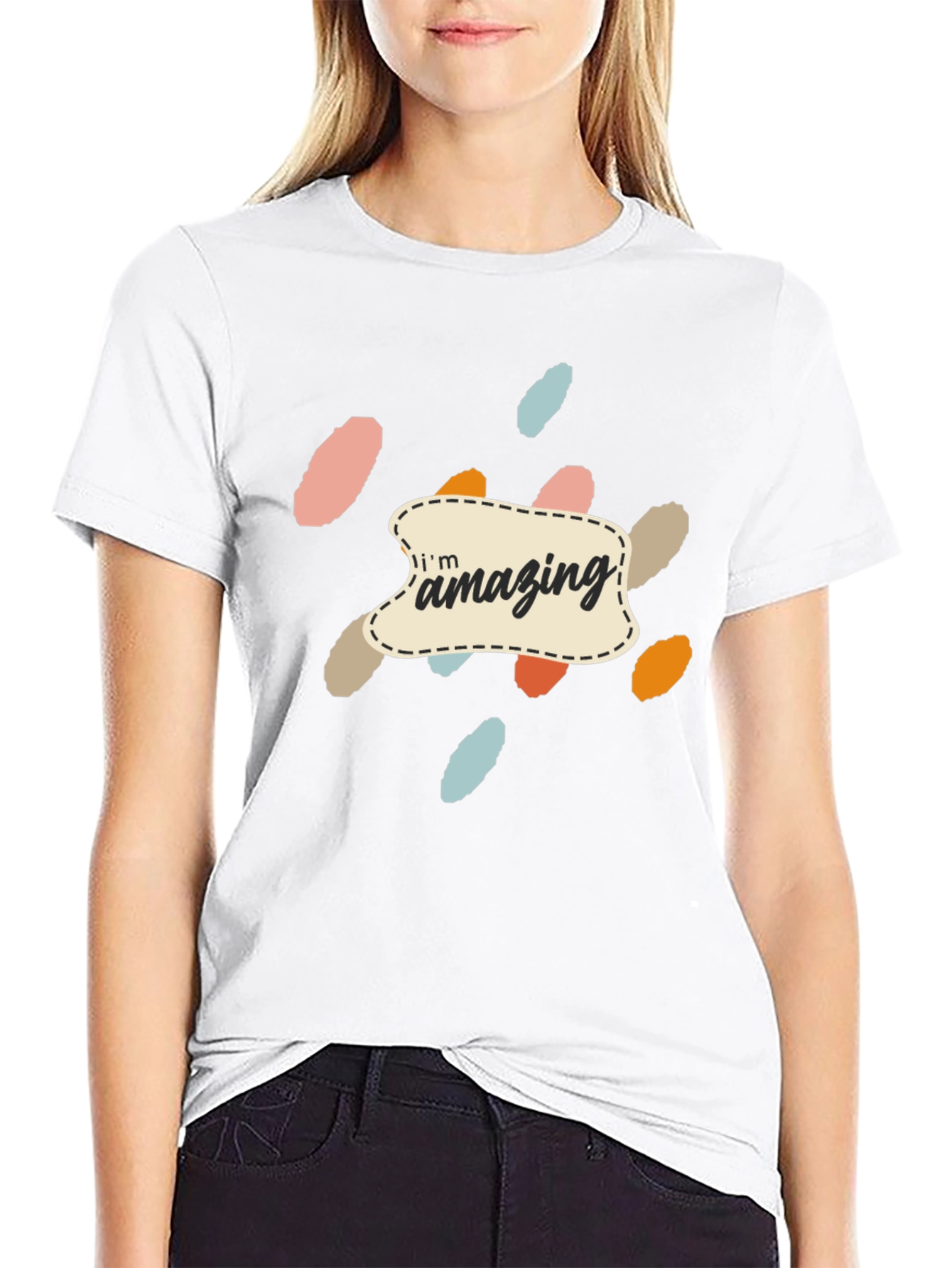 Amazing Graphic Print Black T-Shirt