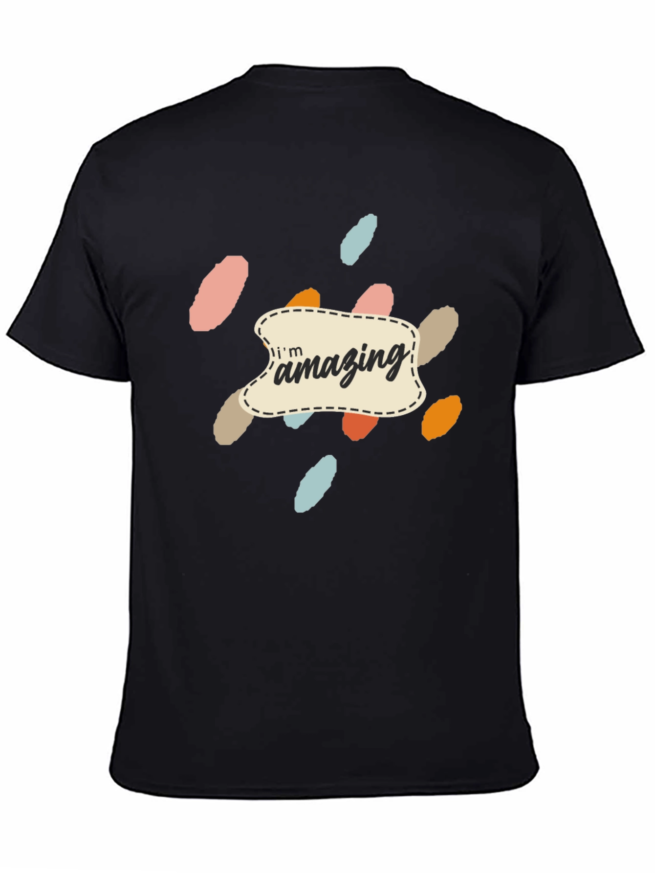 Amazing Graphic Print Black T-Shirt
