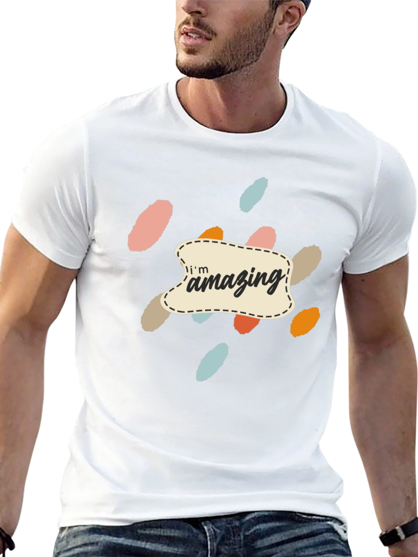 Amazing Graphic Print Black T-Shirt