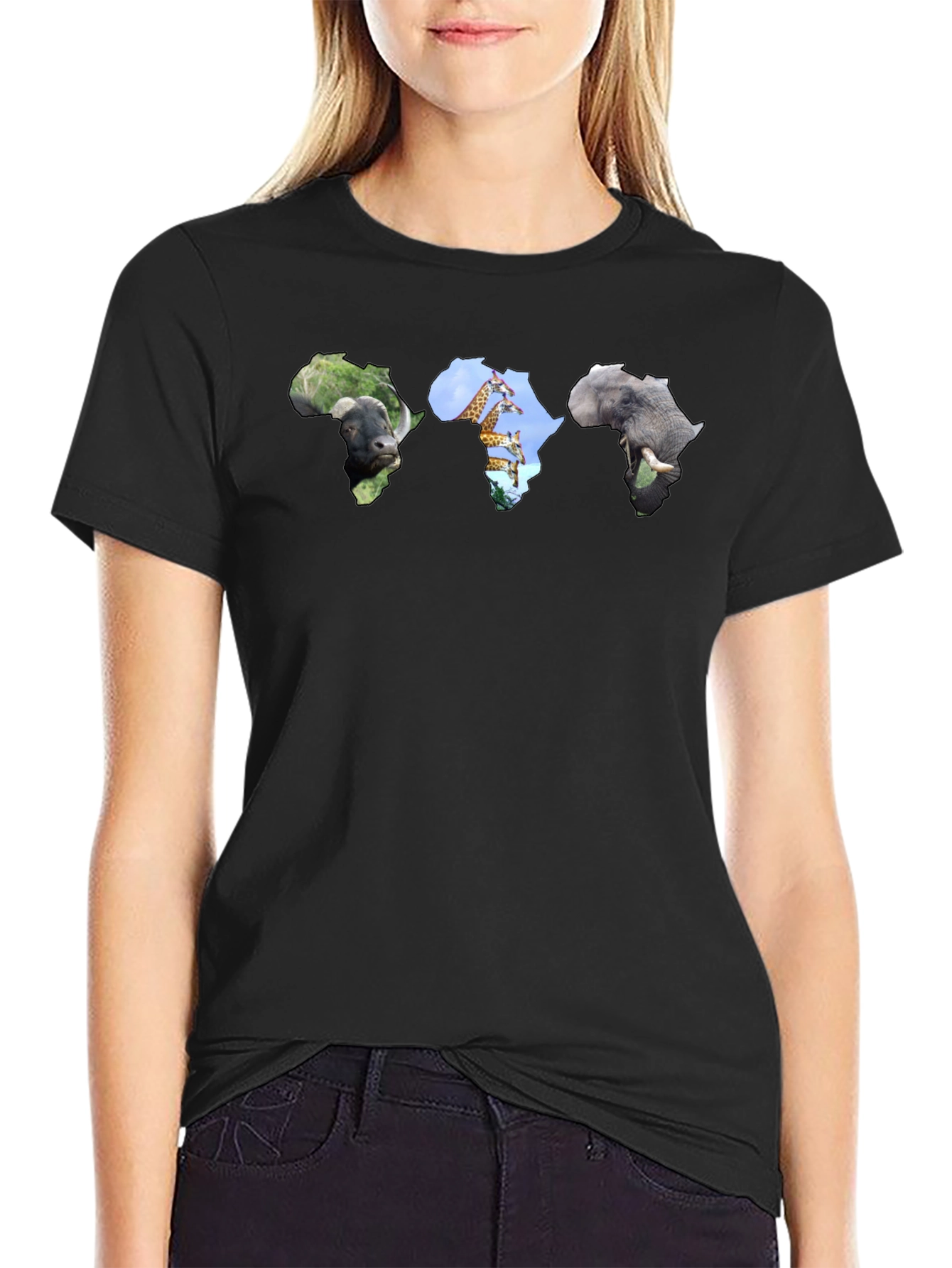 Africa Animal Silhouette Graphic Tee