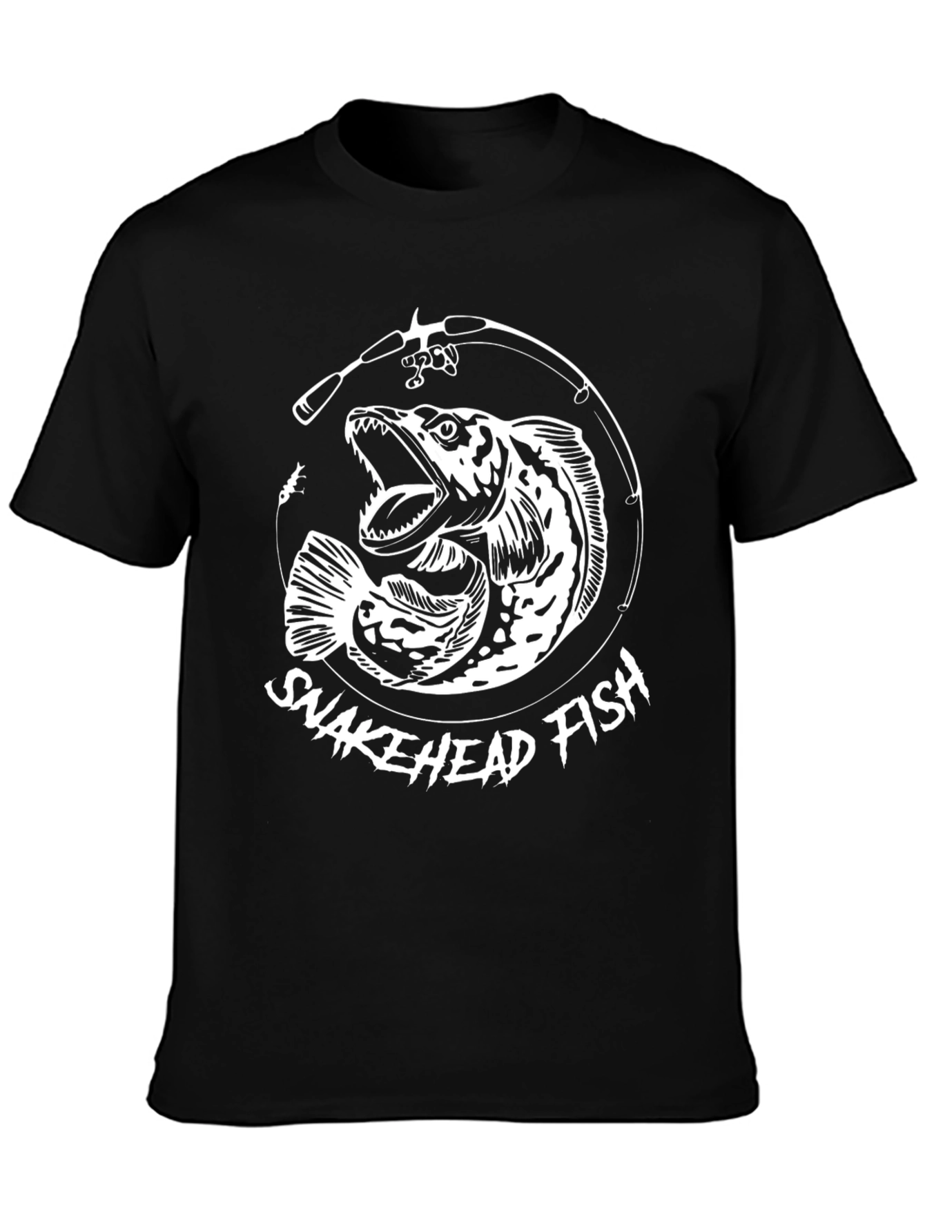 Snakehead Fish T-Shirt - Unique Angler Design