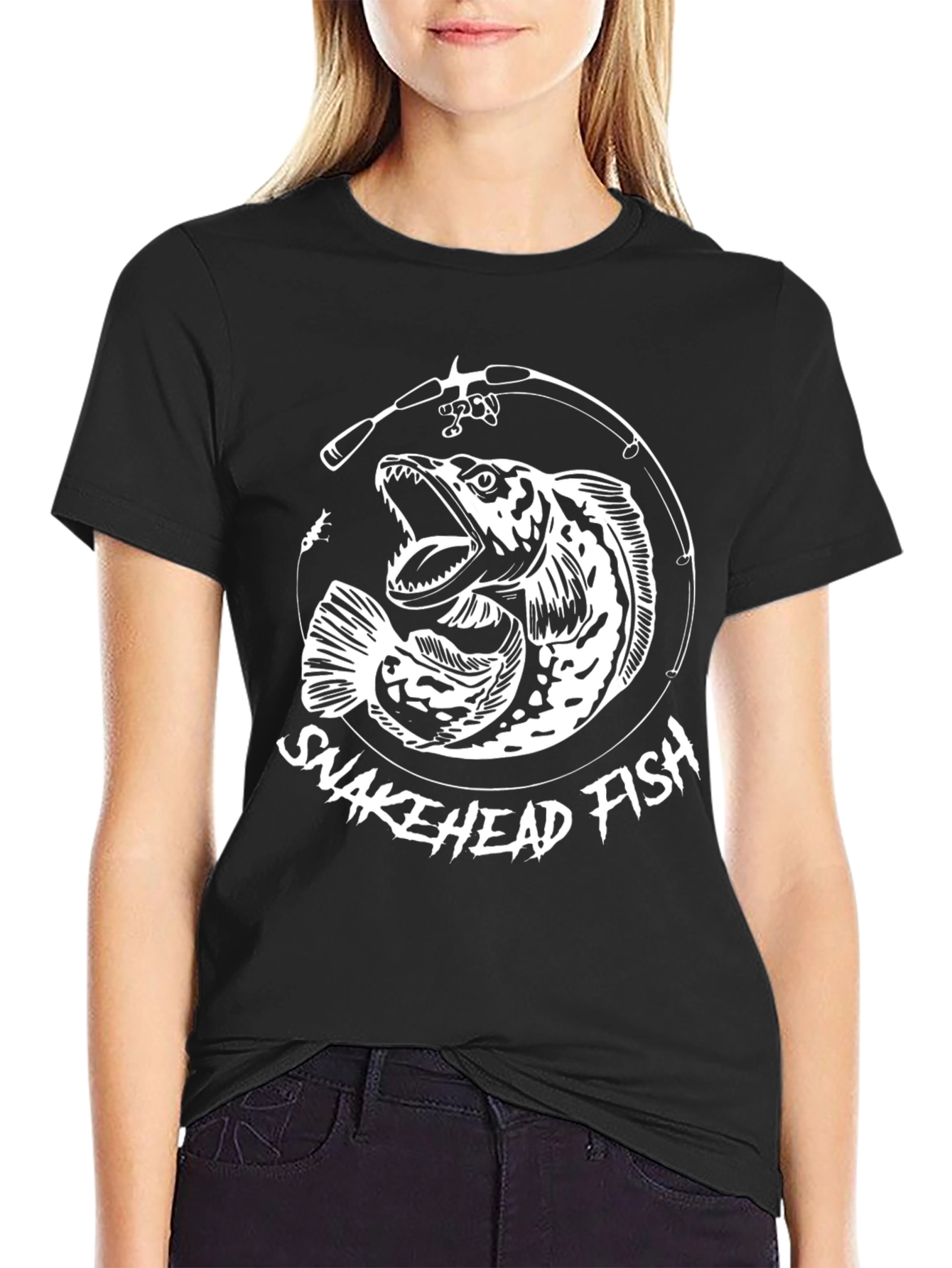 Snakehead Fish T-Shirt - Unique Angler Design