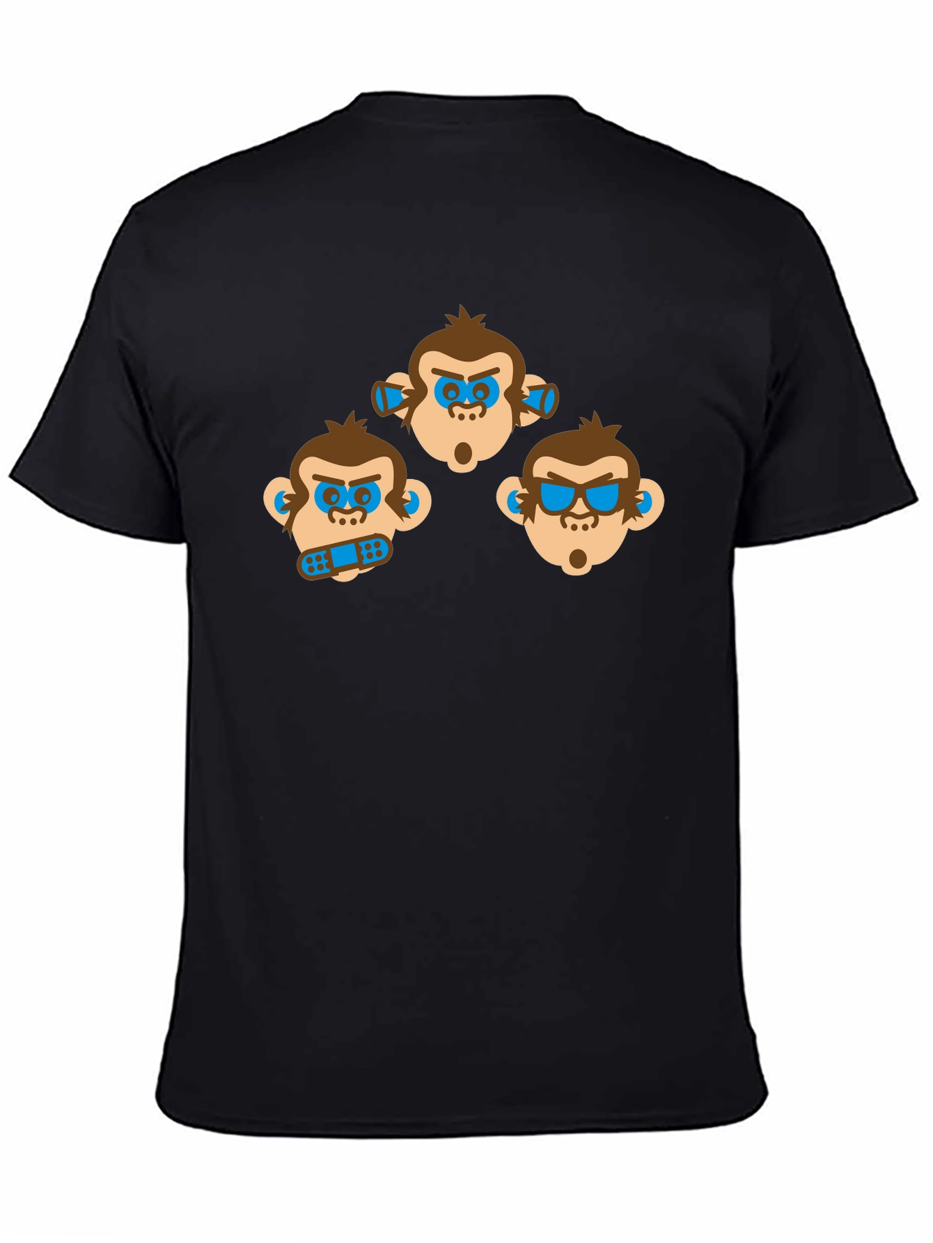 Hear See Speak No Evil Monkey Graphic T-Shirt