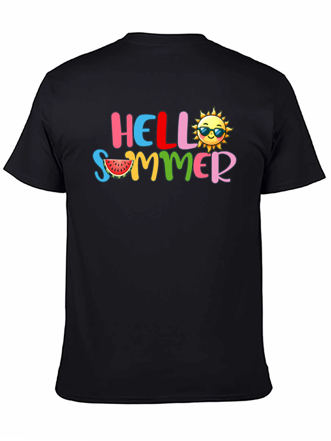 Hello Summer Graphic Tee - Black