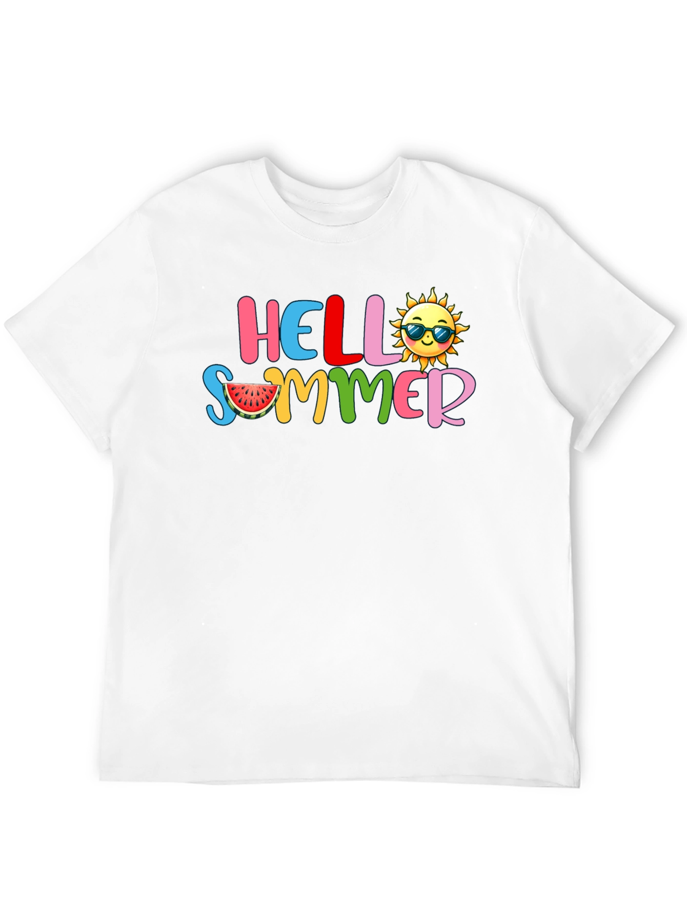 Hello Summer Graphic Tee - Black