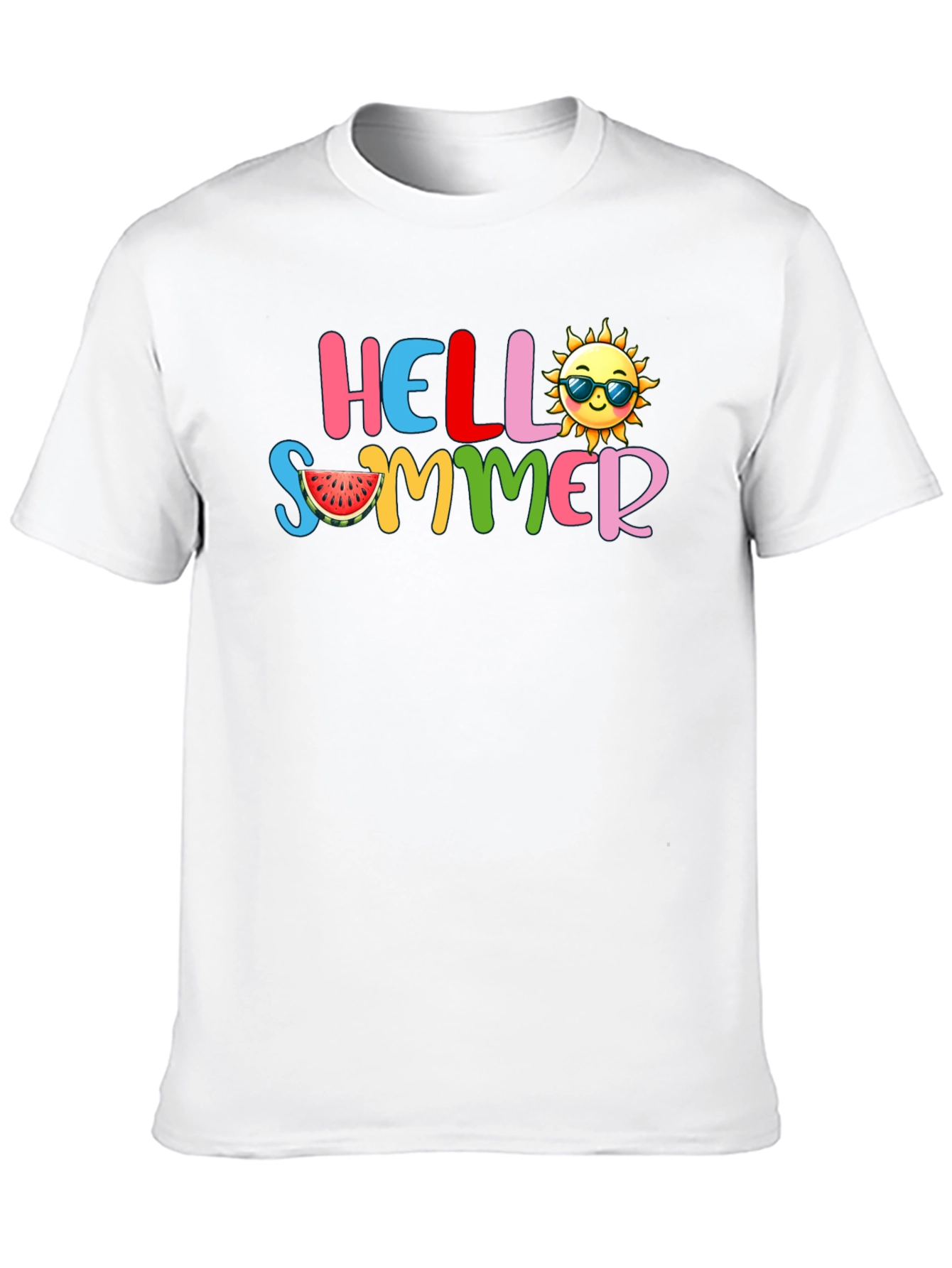 Hello Summer Graphic Tee - Black