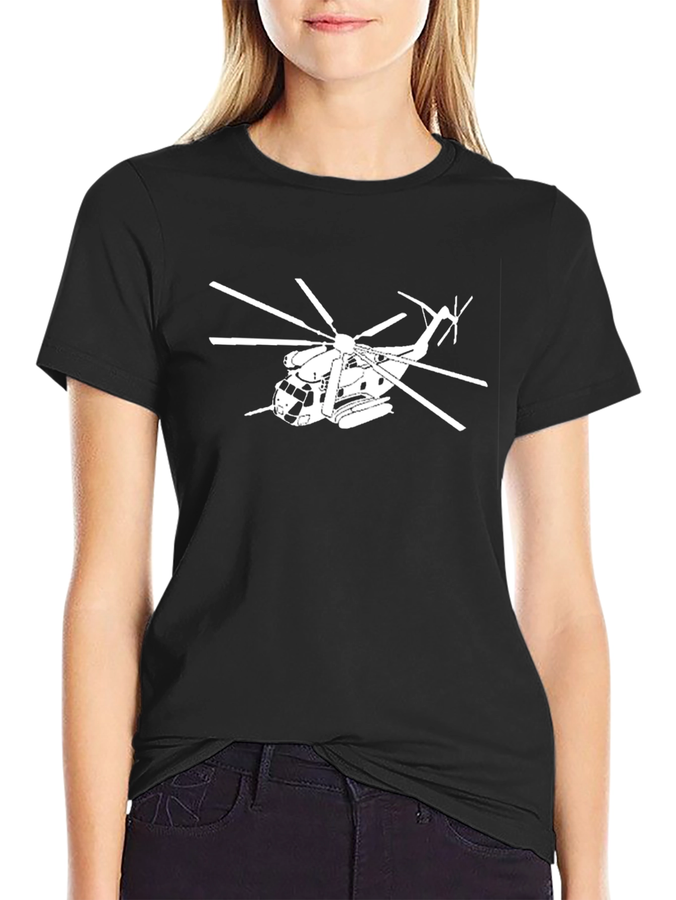 Helicopter Graphic Tee - Cool Design Shirt