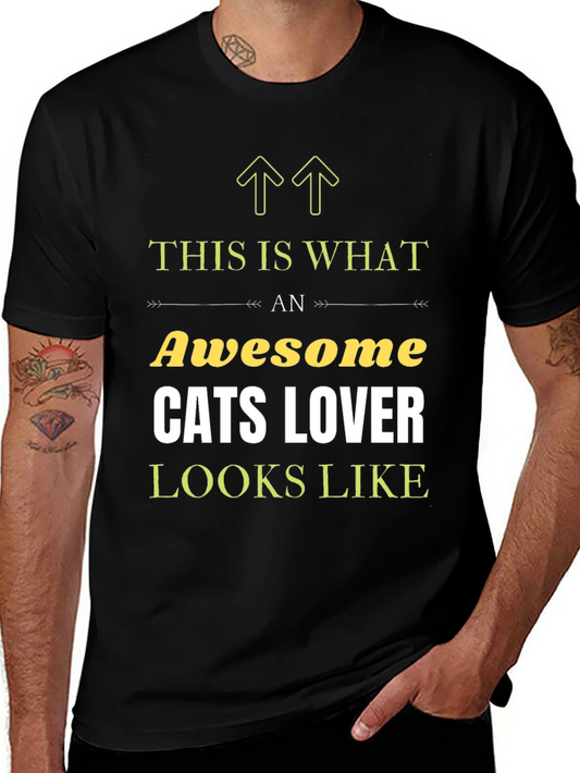 Awesome Cats Lover T-Shirt - Funny Graphic Tee