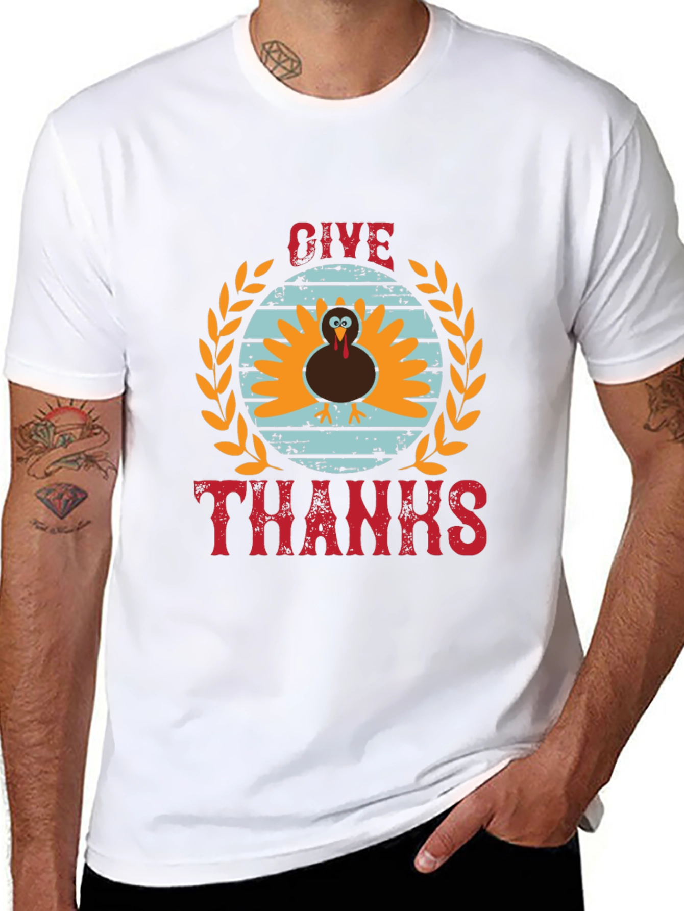 Give Thanks Turkey T-Shirt