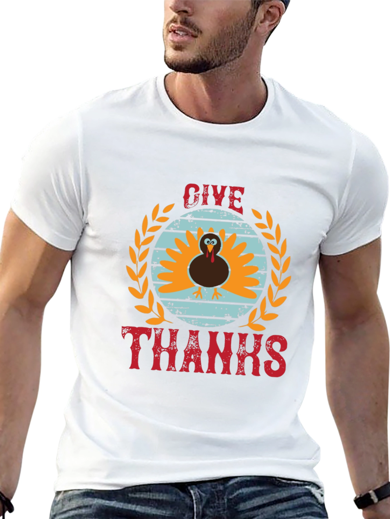 Give Thanks Turkey T-Shirt