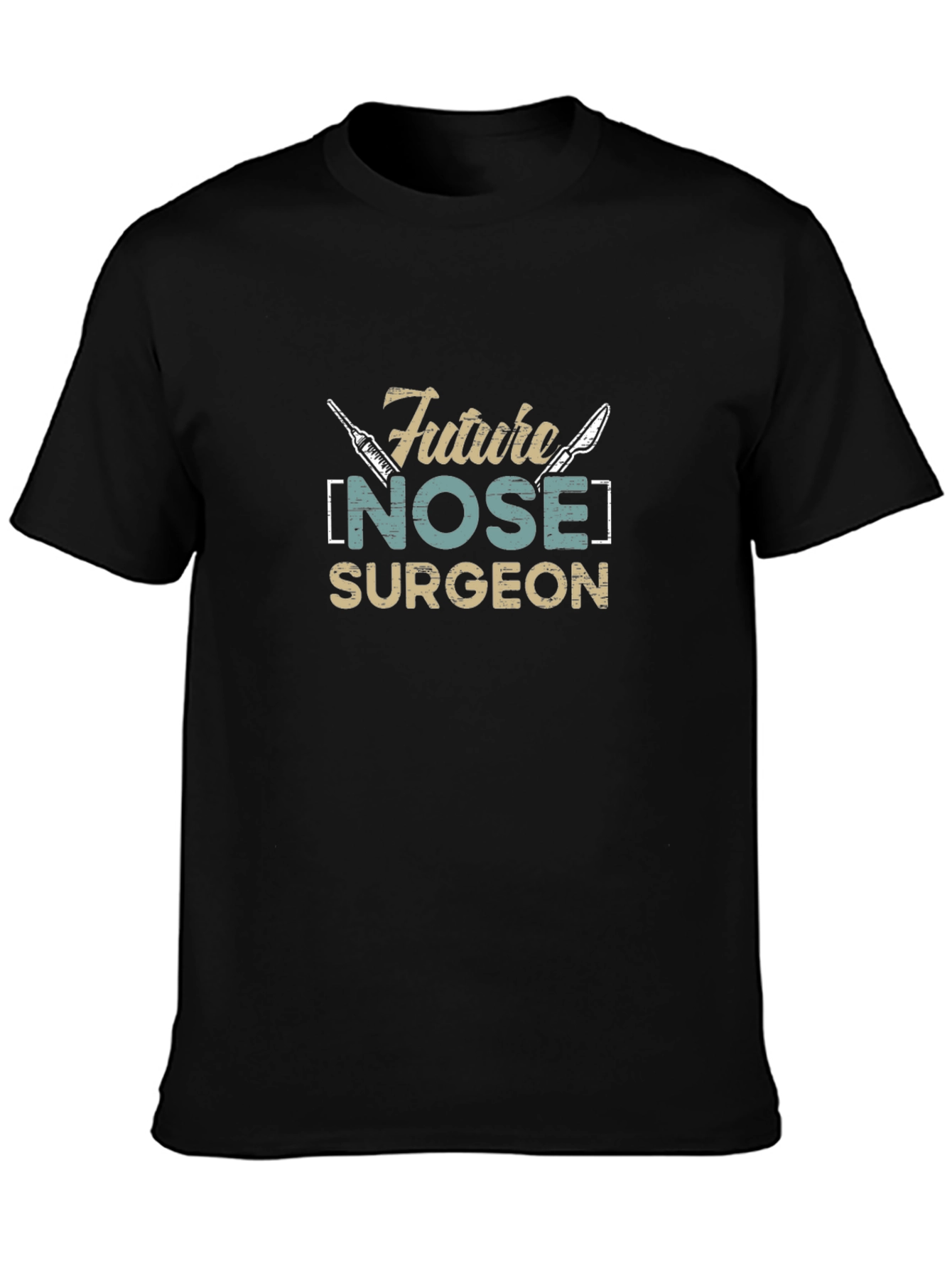 Future Nose Surgeon T-Shirt - Black Cotton Tee