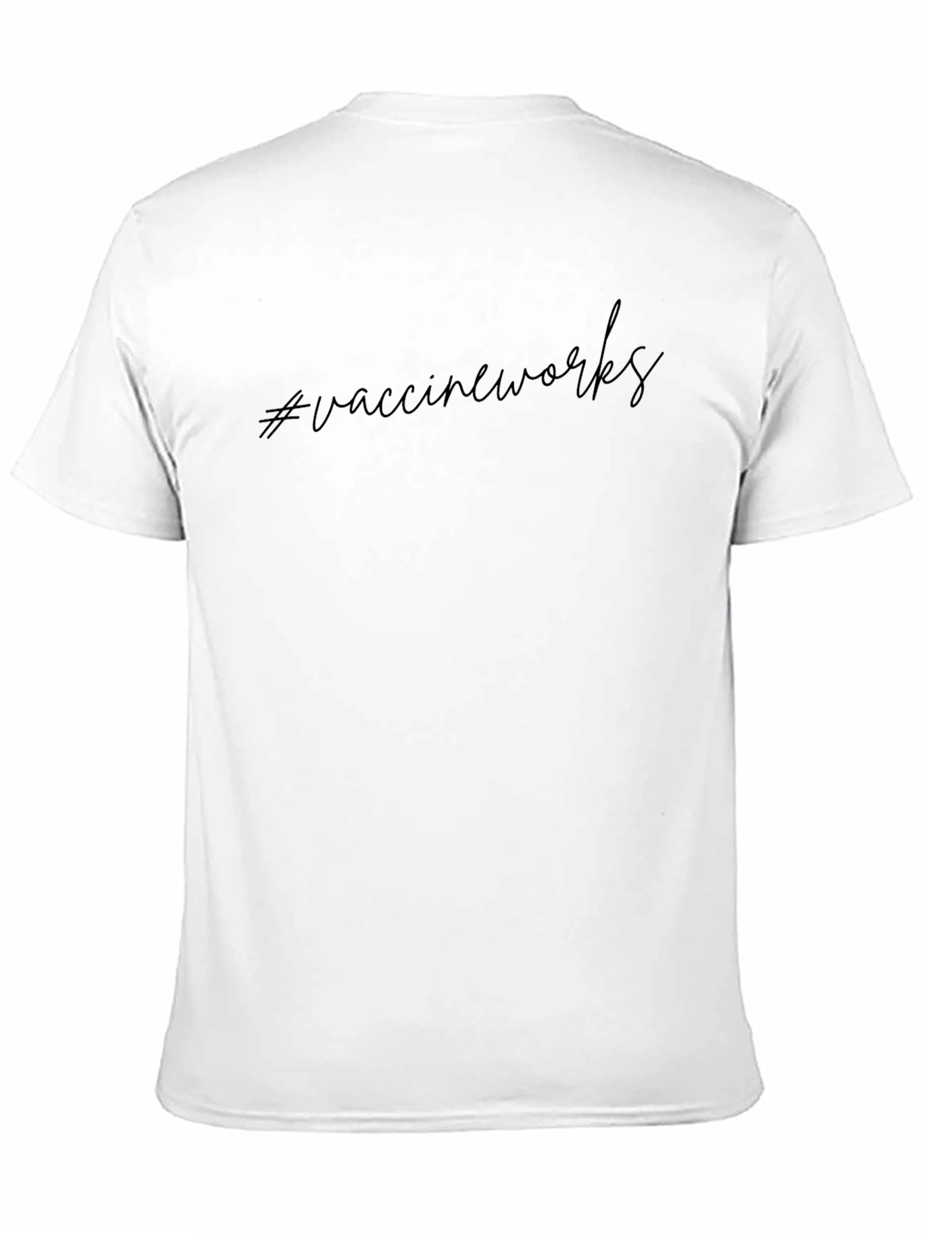 #vaccineworks Graphic T-Shirt - Black Crew Neck Tee