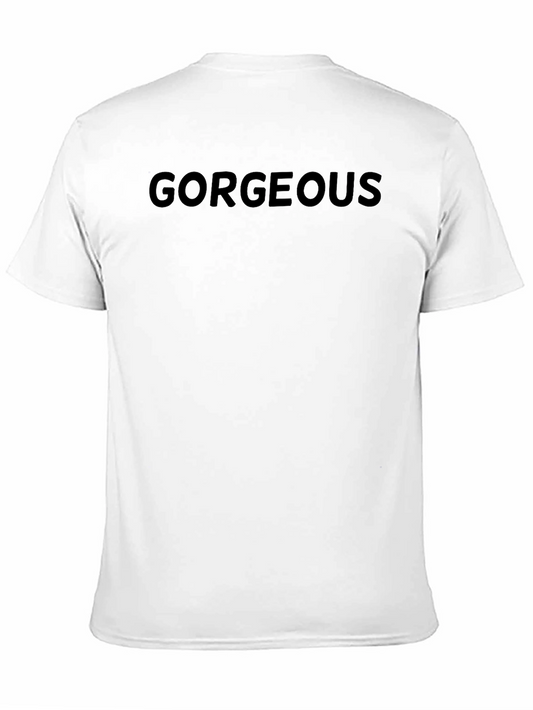 Gorgeous Mens Black Graphic T-Shirt