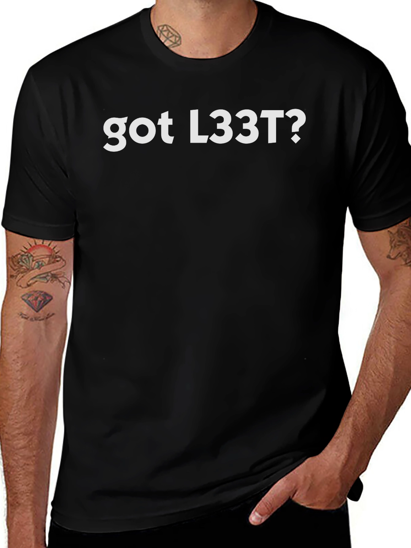 Got L33T? Black Graphic Tee - Gamer Style