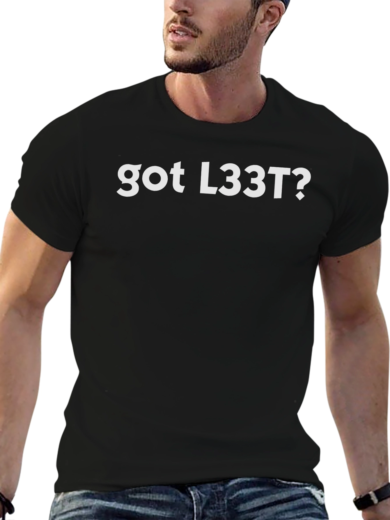 Got L33T? Black Graphic Tee - Gamer Style