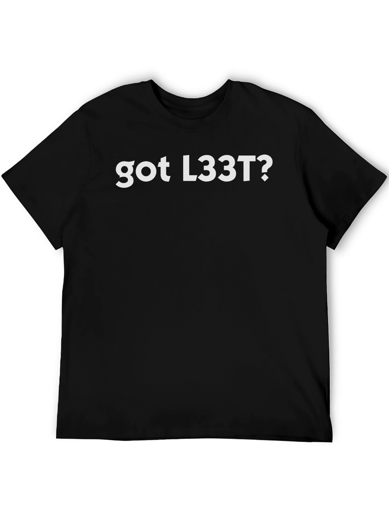 Got L33T? Black Graphic Tee - Gamer Style